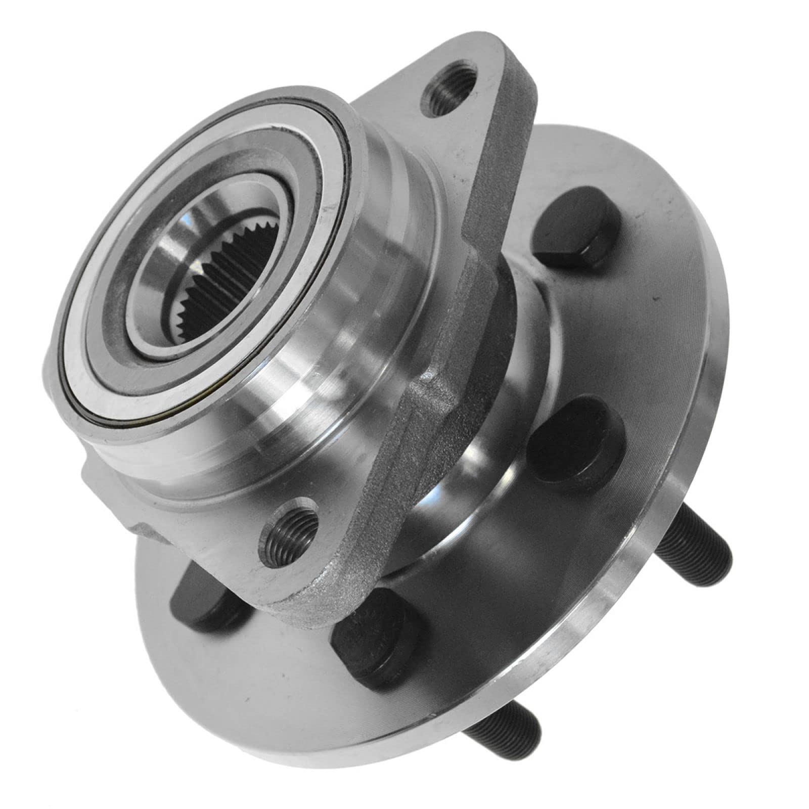 Trq Front Wheel Bearing & Hub Assembly 4Wd With Abs Sensor Compatible With 1997-2004 Dodge Dakota 1998-2003 Durango