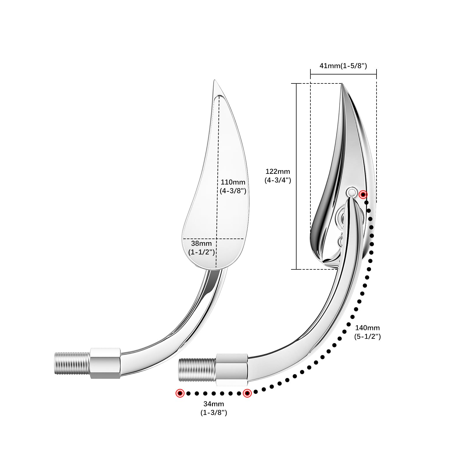 8Mm 10Mm Motorcycle Rearview Mirrors Handlebar Compatible With Harley Davidson Road King Street Electra Glide Road Glide Dyna So