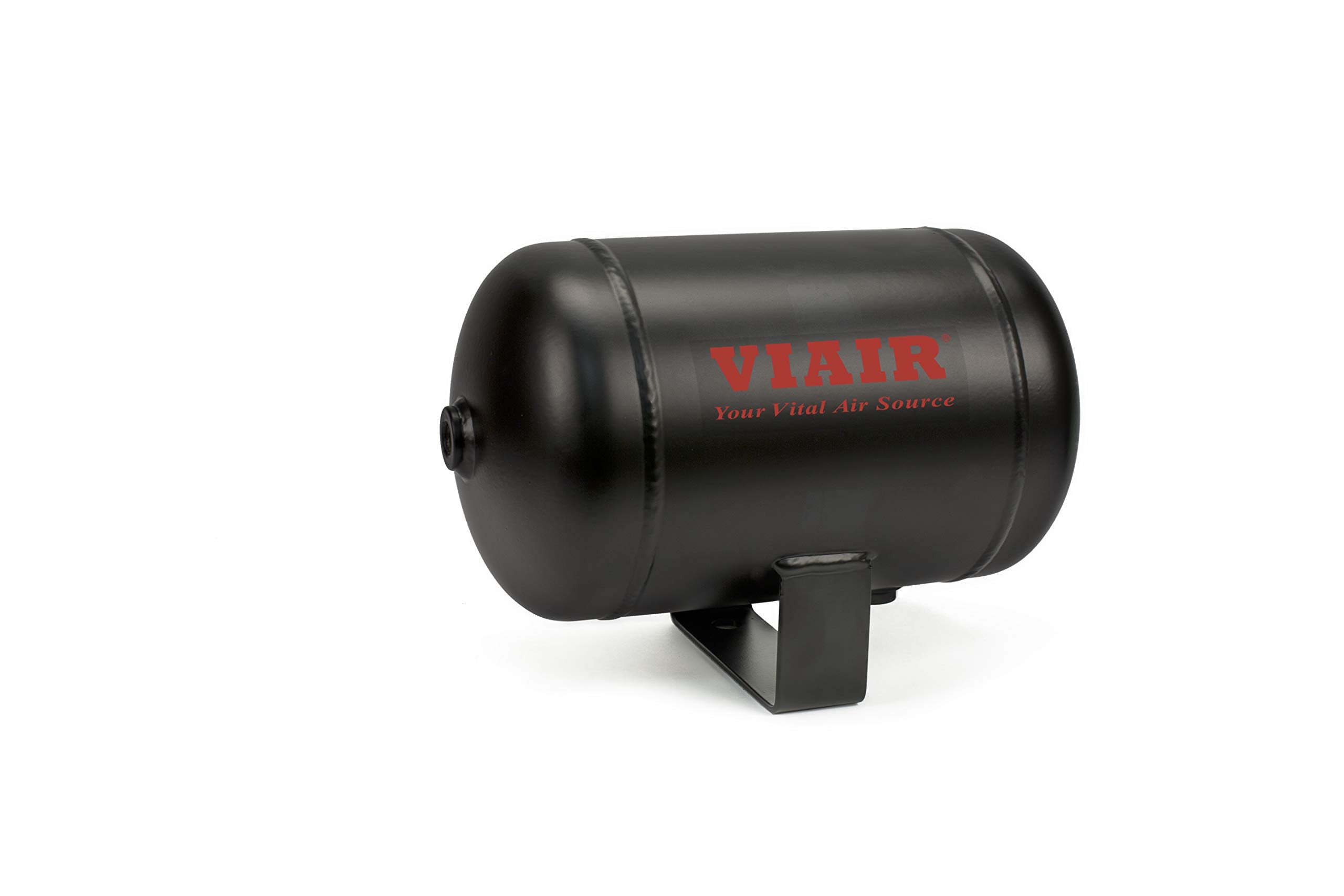 VIAIR 91014 1 Gallon 4-Port Air Reservoir Tank with 1/4&quot; NPT, Black