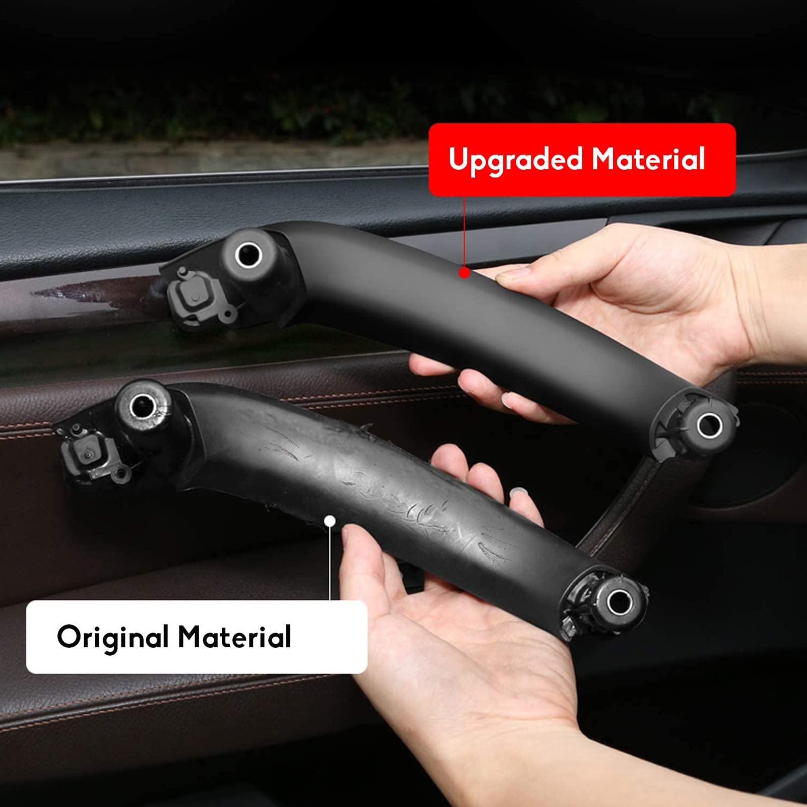 Jaronx Compatible With Bmw X3 F25/ X4 F26 Door Handle, Upgraded Inner Left Rear Passenger Side Door Pull Handles Interior Replac