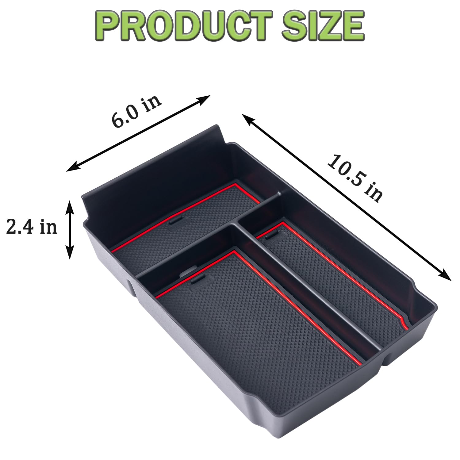 Pimcar Center Console Organizer Compatible With 2023 2024 2025 Honda Cr-V Lx/Ex/Exl/Sport/Sport-L/Sport Touring Hybrid Abs Plast