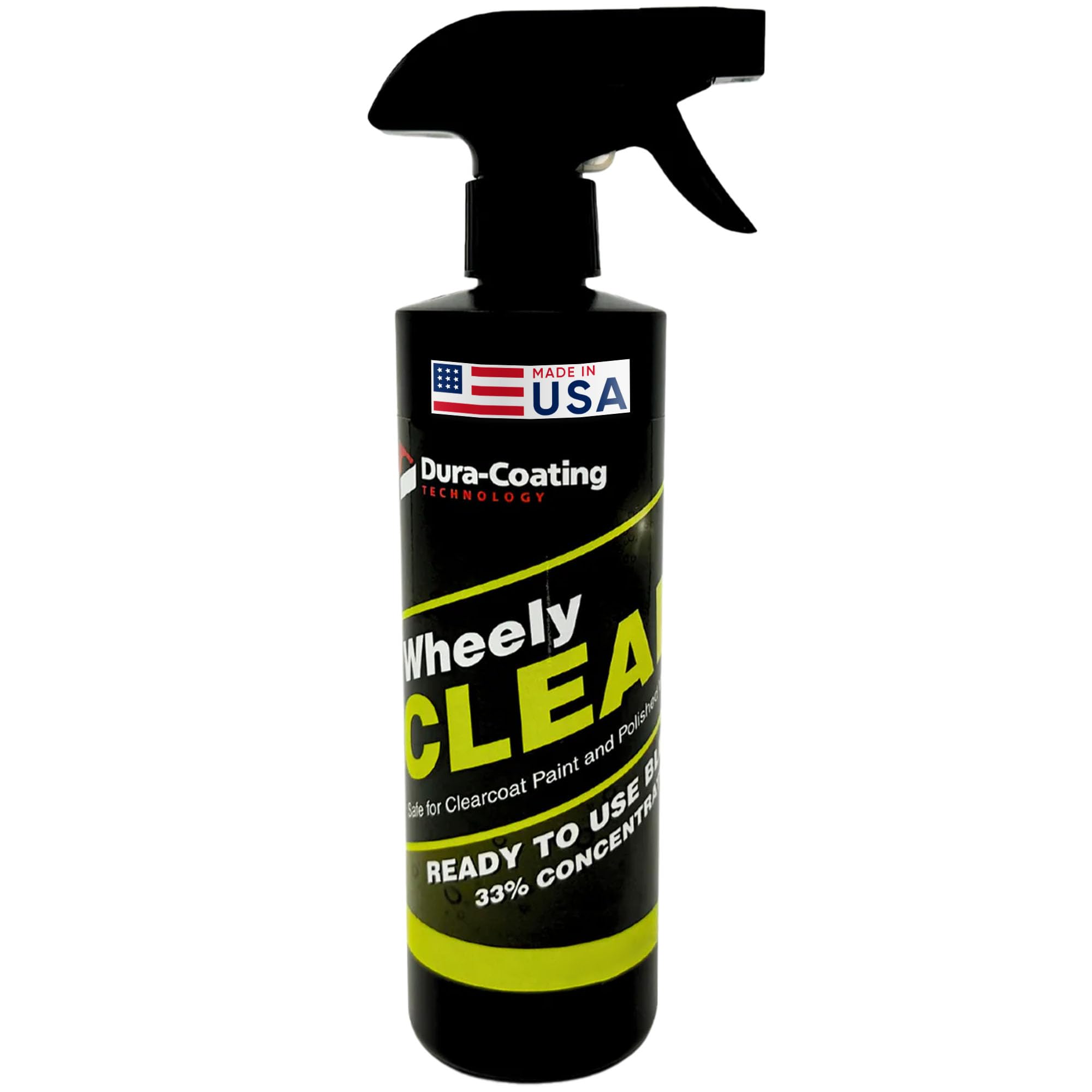 DURA-COATING TECHNOLOGY Wheely Clean Professional Wheel Cleaner Spray - 16 oz - Removes Brake Dust for Aluminum, Chrome, and Clear-Coated Wheels