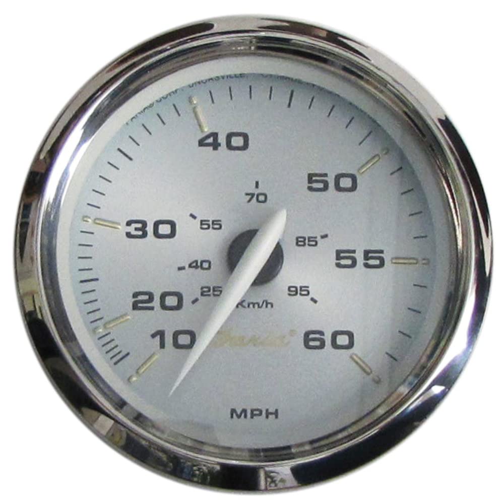 Faria 39009 Kronos Speedometer (60 MPH) - 4&quot; , Beige