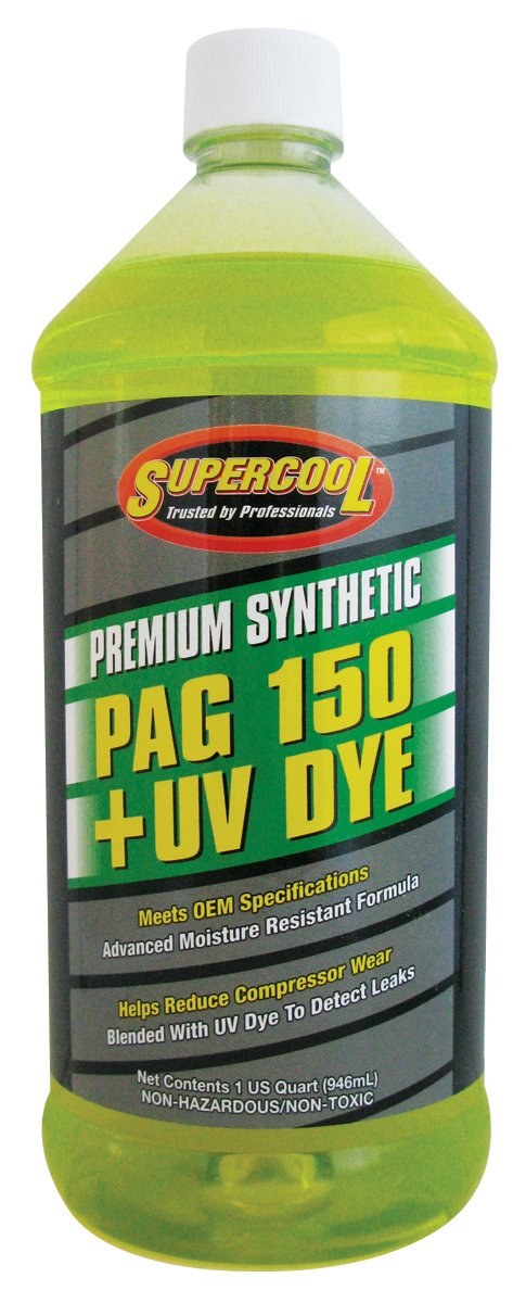 Tsi Supercool A/C Comp Lube, Uv Dye, 32 Oz, Flsh Pnt 455F