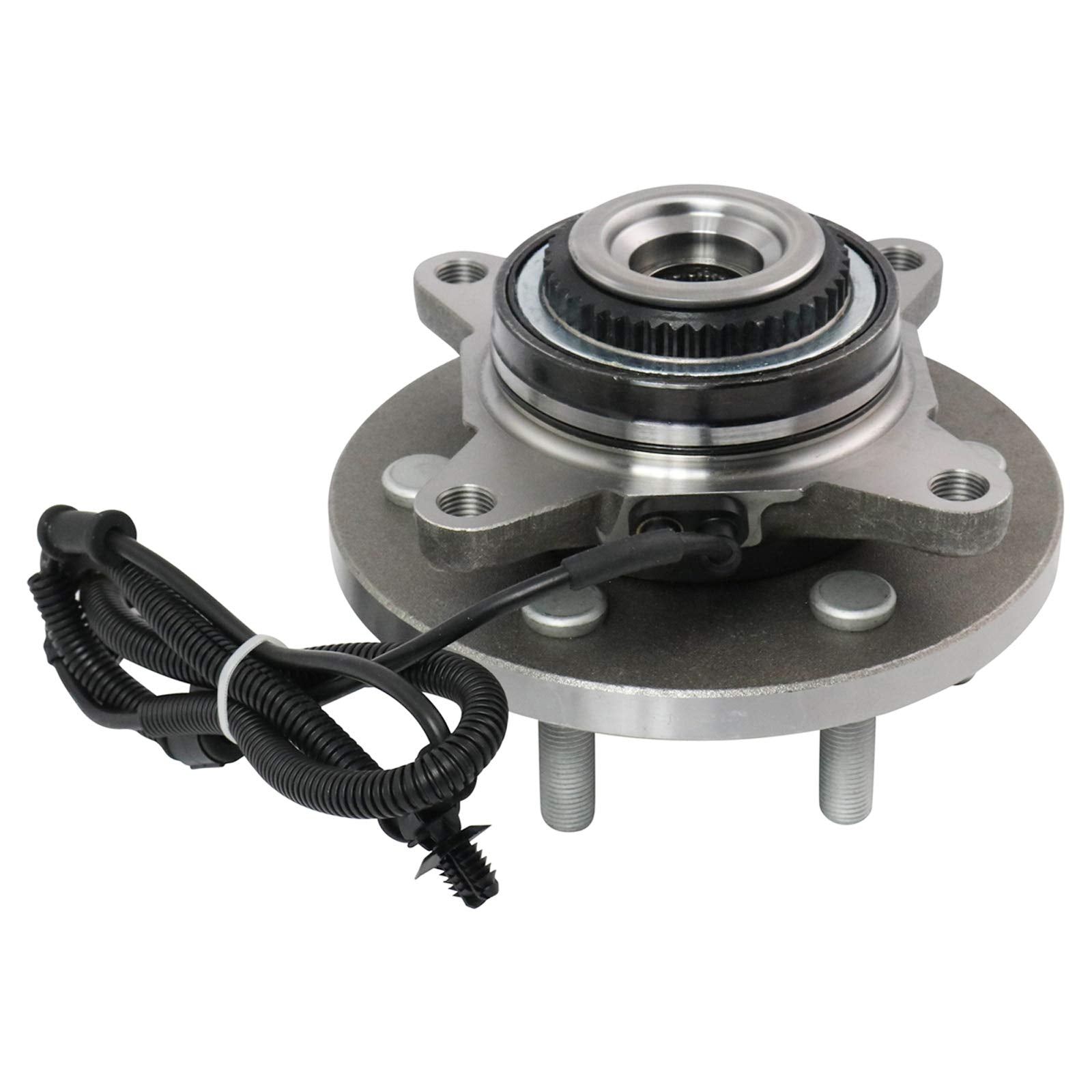 Trq Front Driver Side Passenger Side Wheel Bearing & Hub Assembly 4Wd With Abs Sensor Compatible With 2015-2017 Ford F-150
