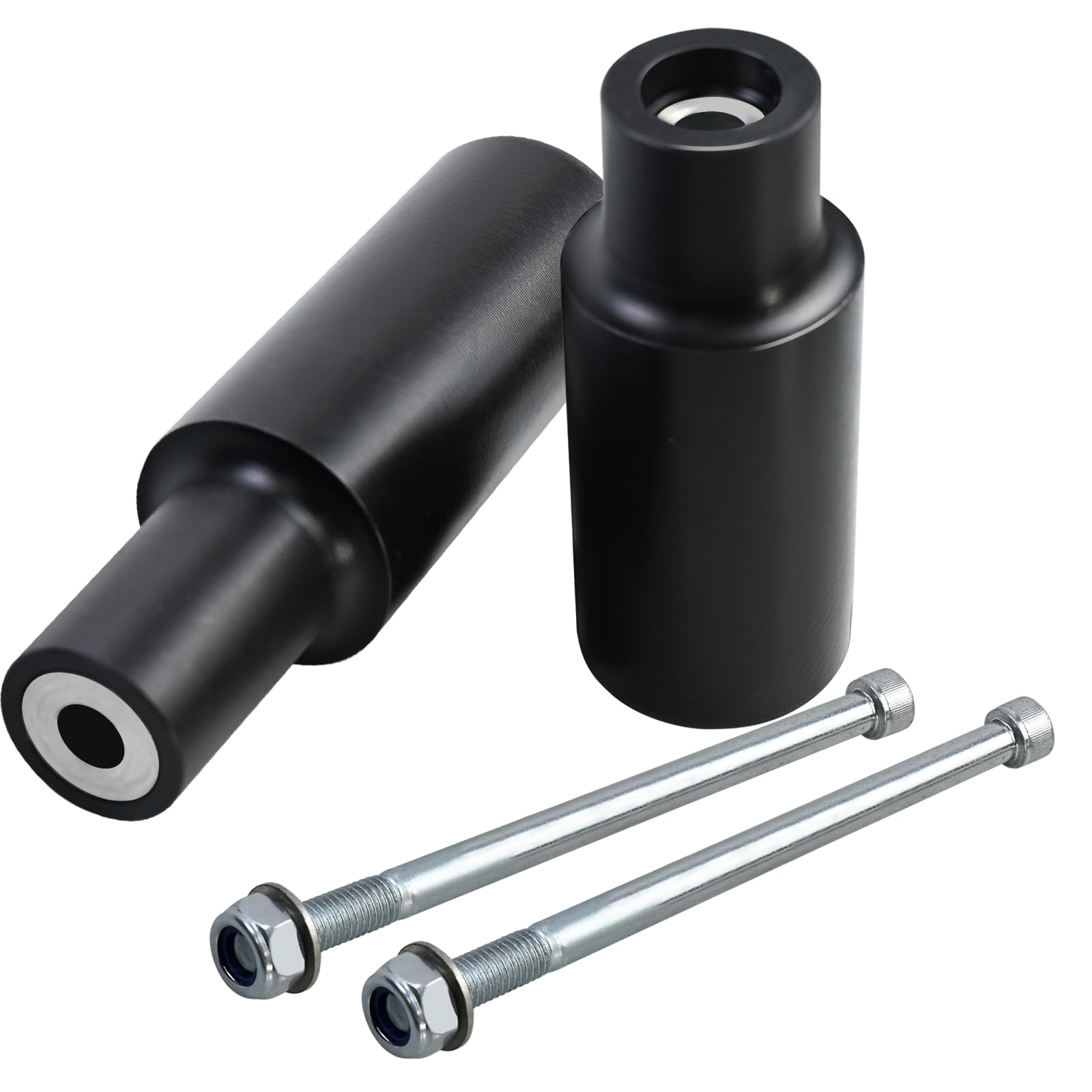 Black No Cut Frame Sliders Fits Kawasaki Ninja 650 Z650 Z 650 KRT EX650 EX 2017 2018 2019 2020 2021 2022 2023 Fits ABS & NON ABS