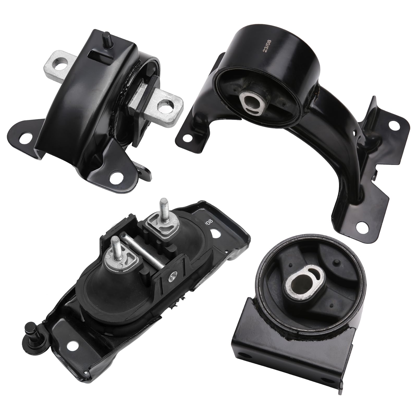 Engine Motor & Transmission Mount Set Of 4 - Compatible With Chrysler, Dodge, And Ram 3.6L Automatic Transmission - Town & Count