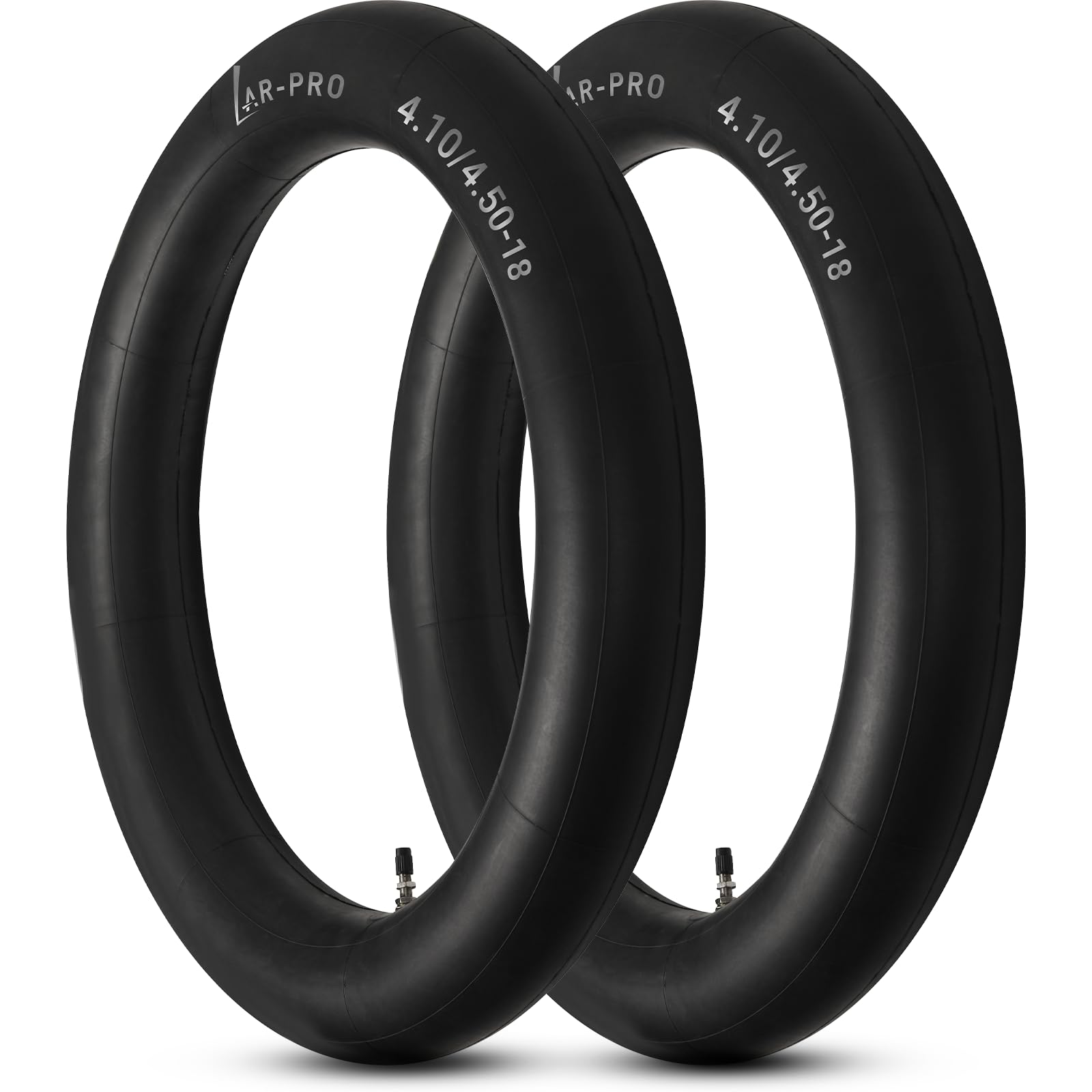 Ar-Pro (2-Pack) 4.10/4.50-18'' Heavy Duty Dirt Bike Inner Tube With Tr4 Straight Valve For 110/100-18,110/90-18,110/80-18,120/90