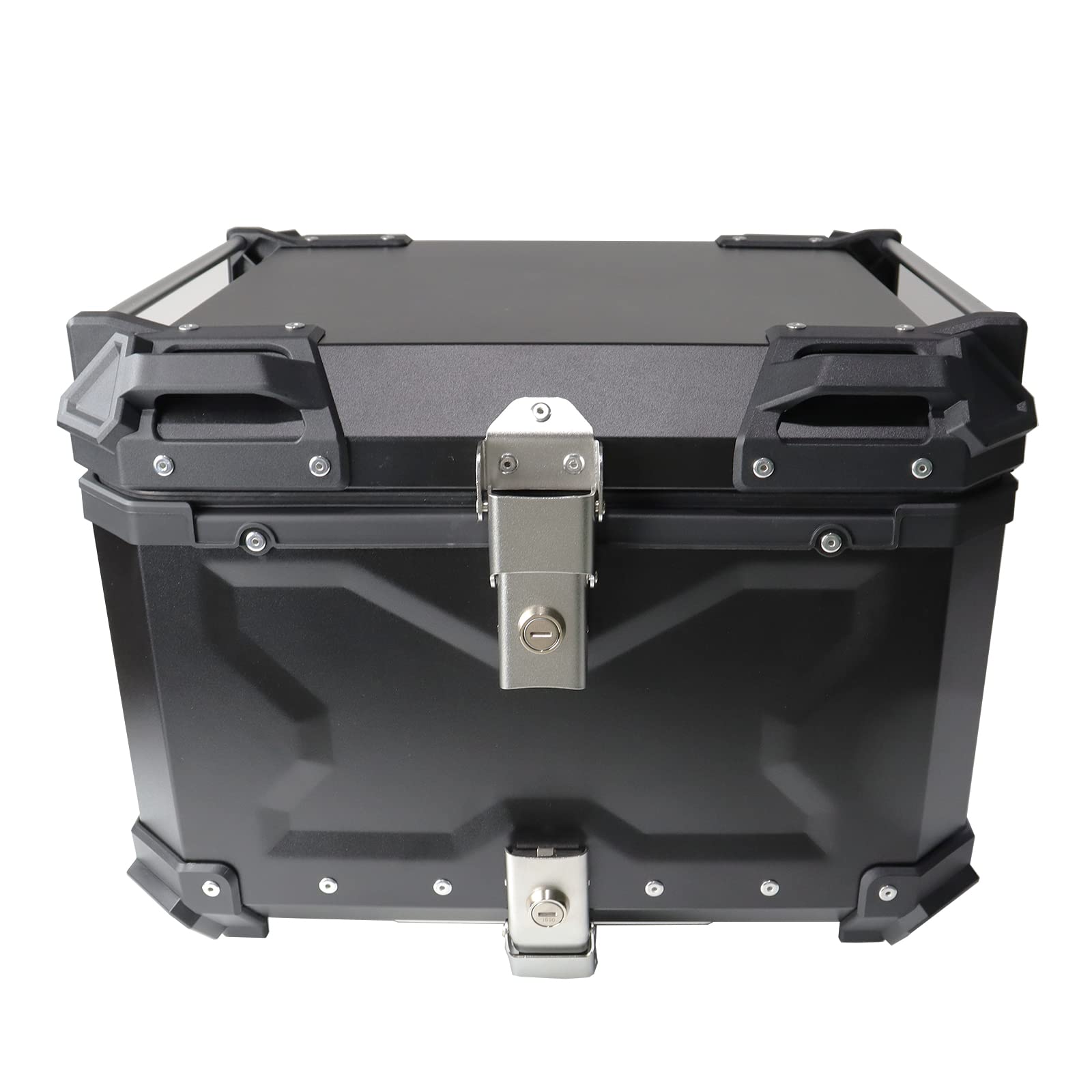 FEXON 55L Universal Motorcycle Top Case, Motorcycle Tail Box, Waterproof Motorcycle Rear Top Box, Aluminum Trunk Tour Tail Box f