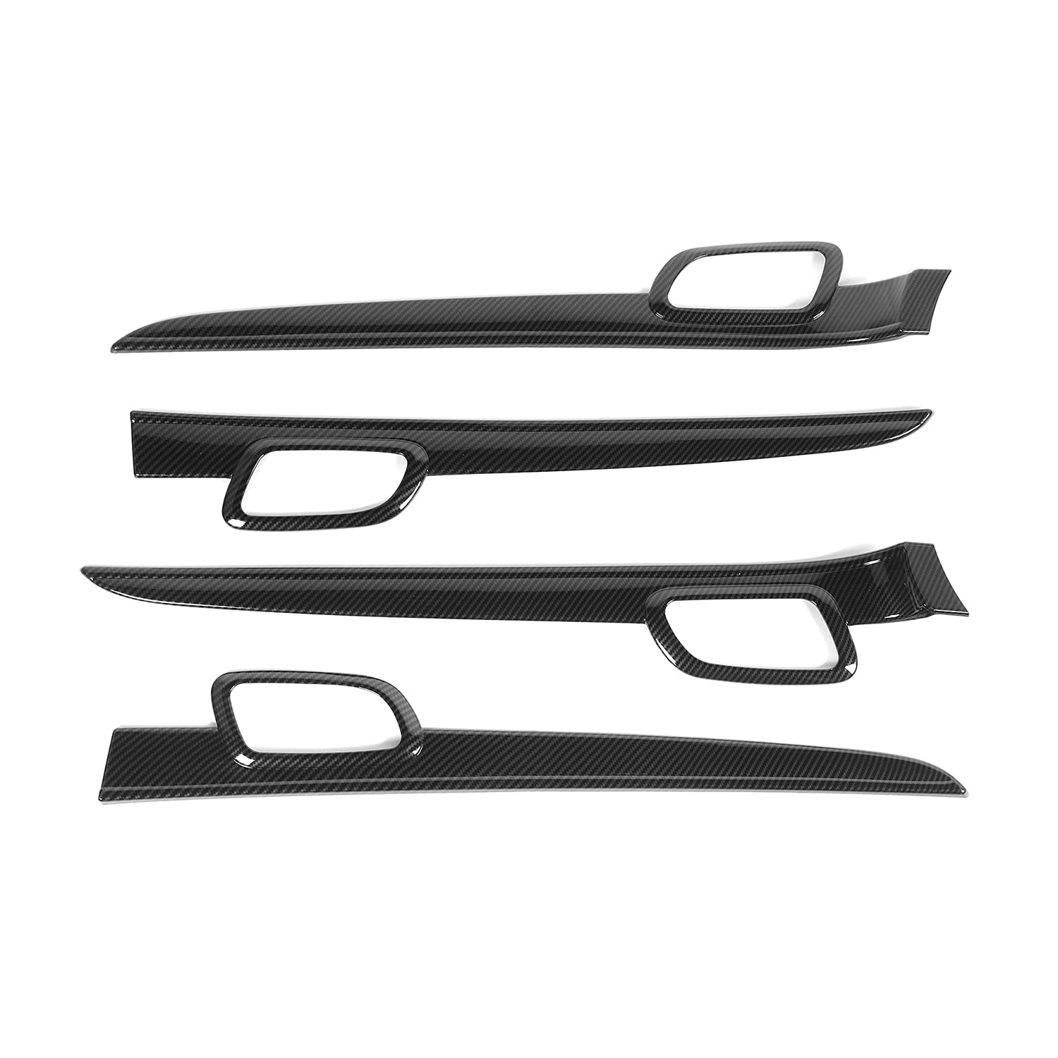 Hoolcar Interior Door Handle Cover Kits Abs Trims For 2011-2020 Jeep Grand Cherokee, Carbon Fiber
