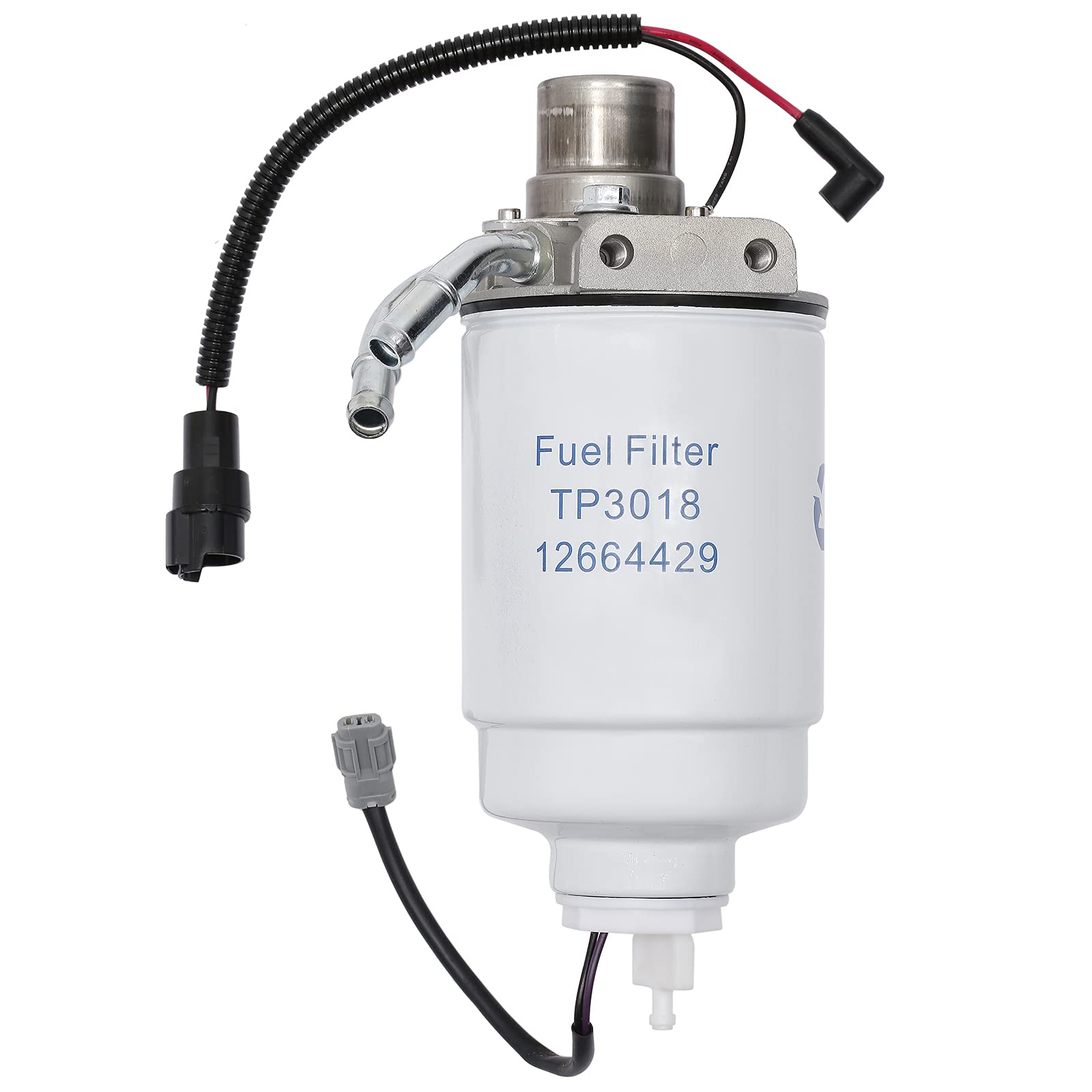 6.6L Duramax Diesel Fuel Filter with Head AssemblyReplacement For 2005-2012 Chevy Silverado GMC Sierra 2500 HD 3500 HD with Wate