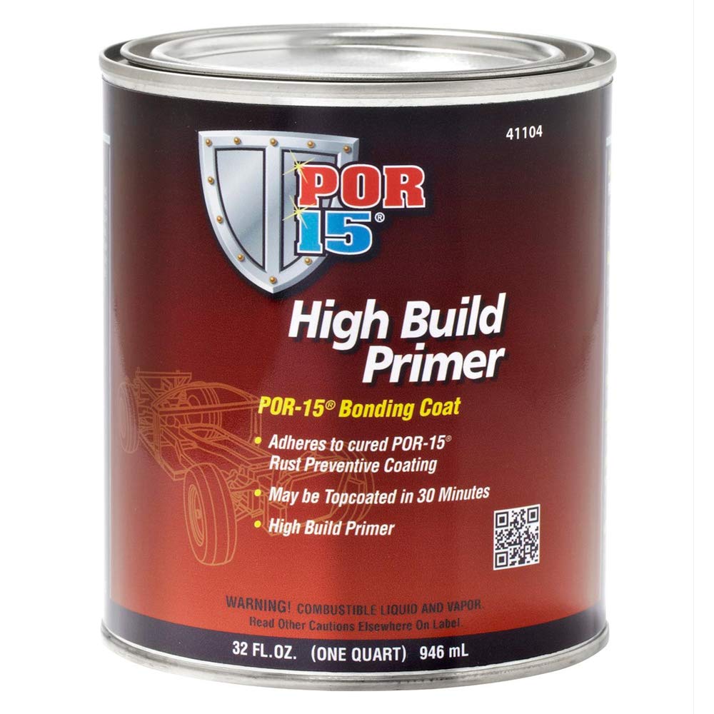 Por-15 High Build Primer, Sand Able Bonding Coat, Fills In Minor Imperfections, 32 Fluid Ounces