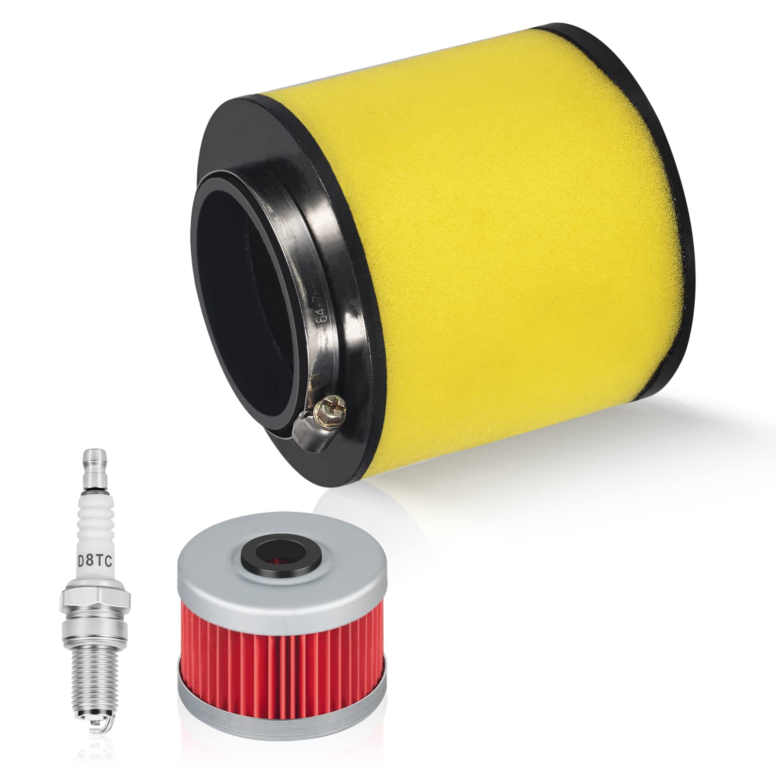 Paddsun Air Filter,Oil Filter,Spark Plug Element Cleaner Replacement 17254-Hc5-900 For Fourtrax Trx300 Trx300Fw Trx400Fw Trx450S Trx450Es Trx450Fe Trx450Fm 2X4 & 4X4 300