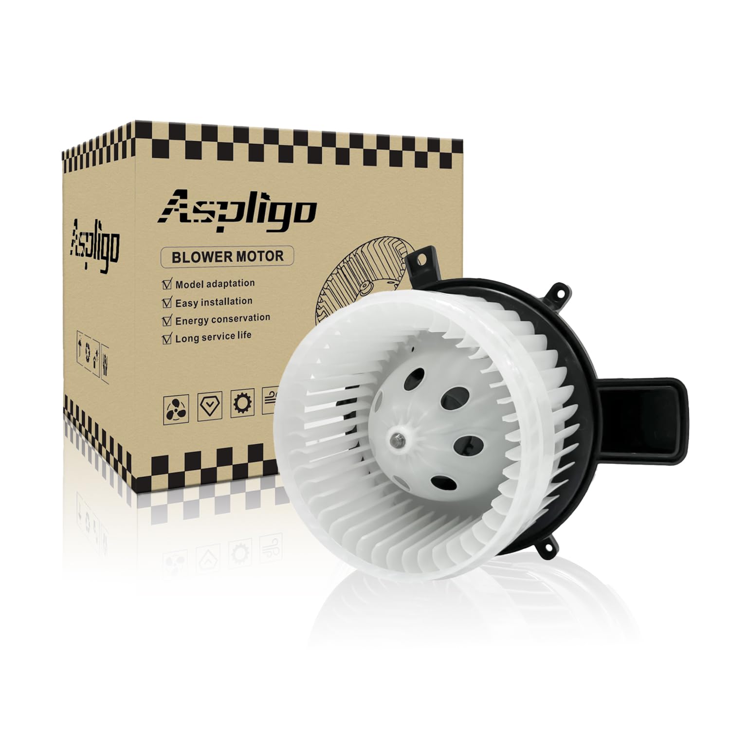 Aspligo 700216 Front Ac Heater Blower Motor Fan Fit For Chrysler Town & Country 2008-2016, For Dodge Grand Caravan 2008-2020, Du