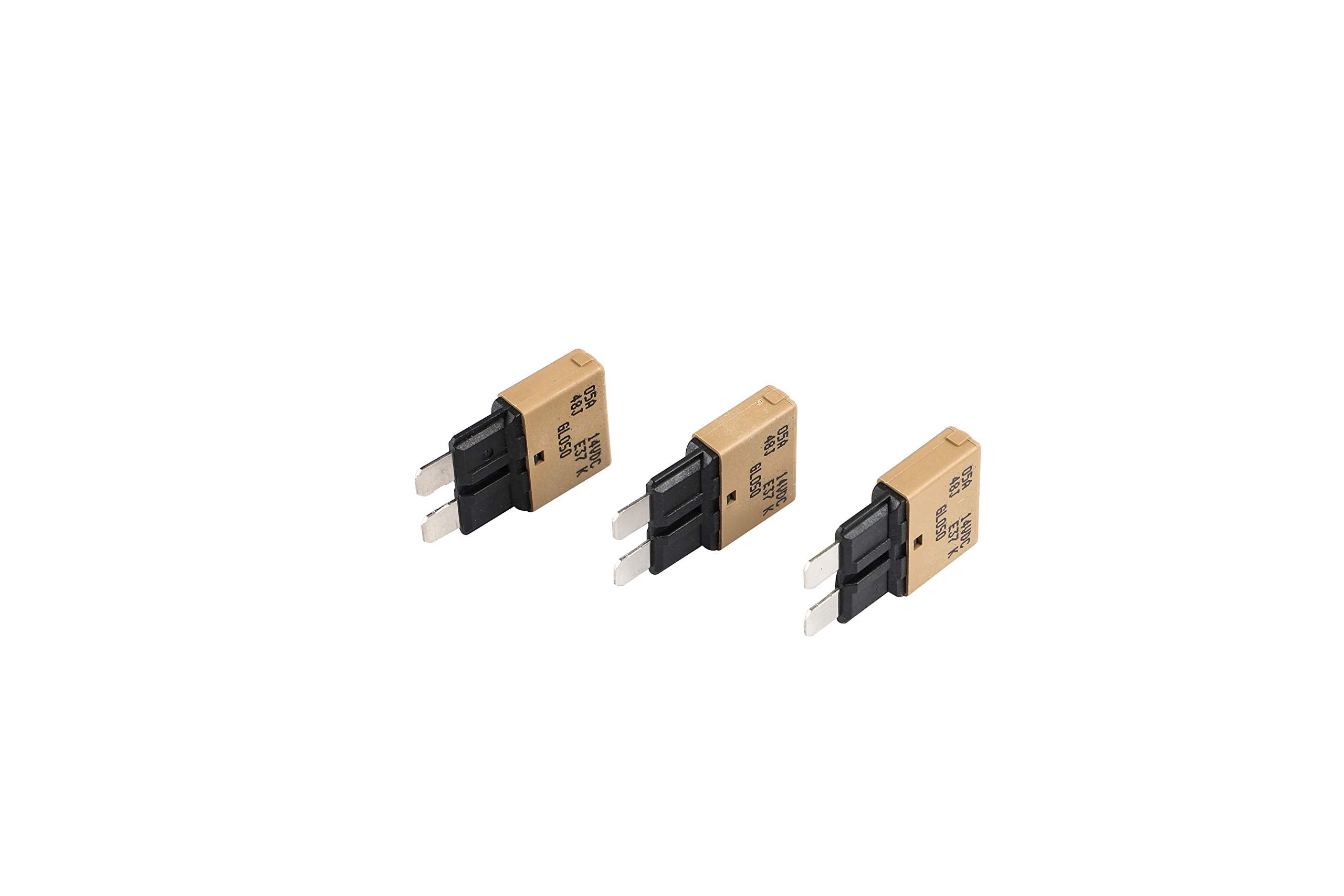 Gloso E37 Auto (T1) Reset Low Profile Atc/Ato Circuit Breakers - (5A - 3 Pack)