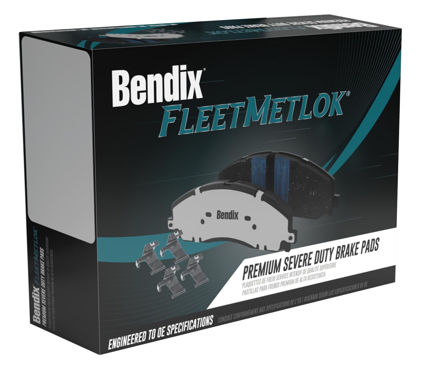 Bendix Fleet Metlok Mkd1564Fm Semi-Metallic Rear Brake Pads For Ford C-Max 2017-2013, Escape 2016-2013, Focus 2018-2012, Transit