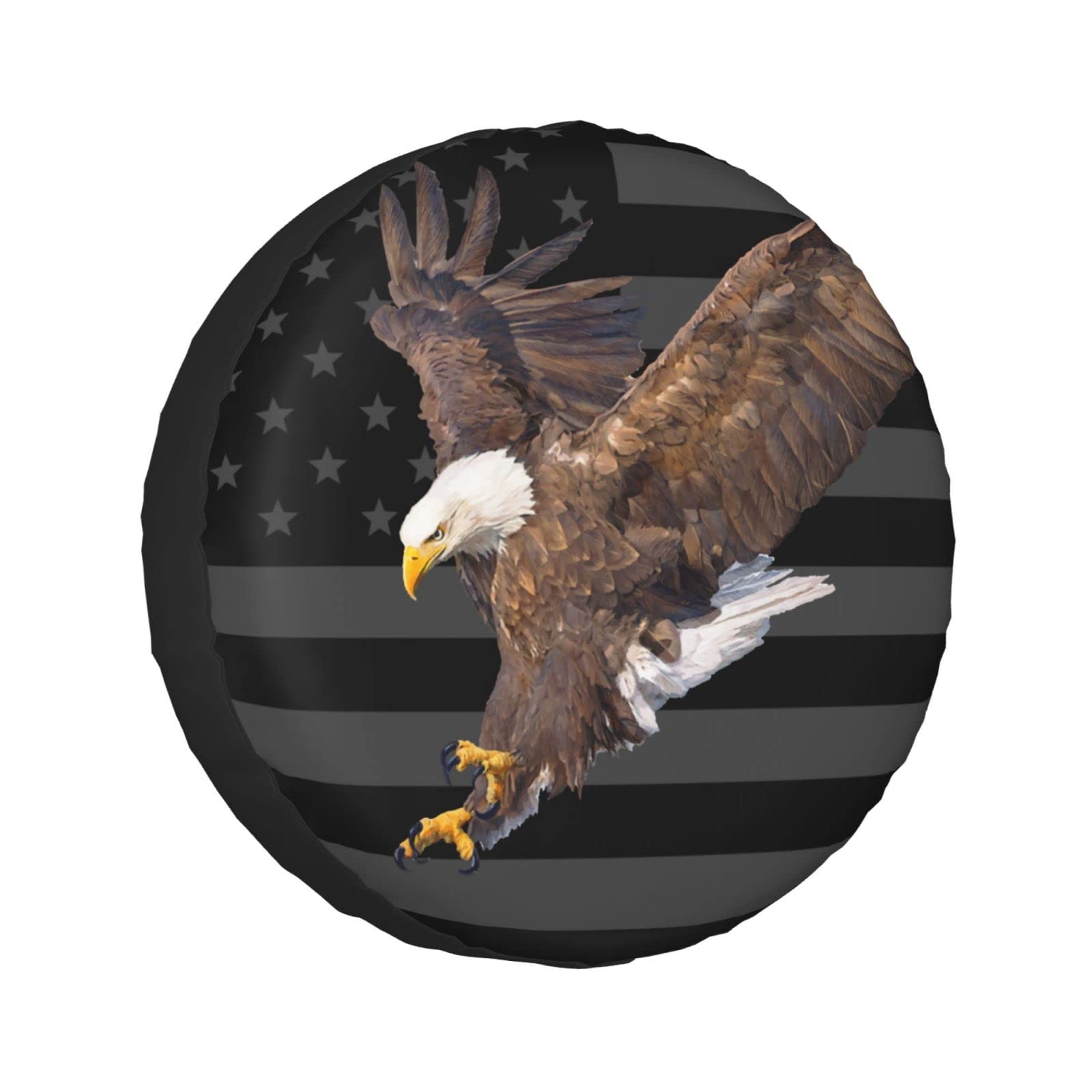 Spare Tire Cover American Flag Eagle Covers Weatherproof Wheel Protector Universal Fit For Camper Trailer Rv Suv Truck 15 Inch