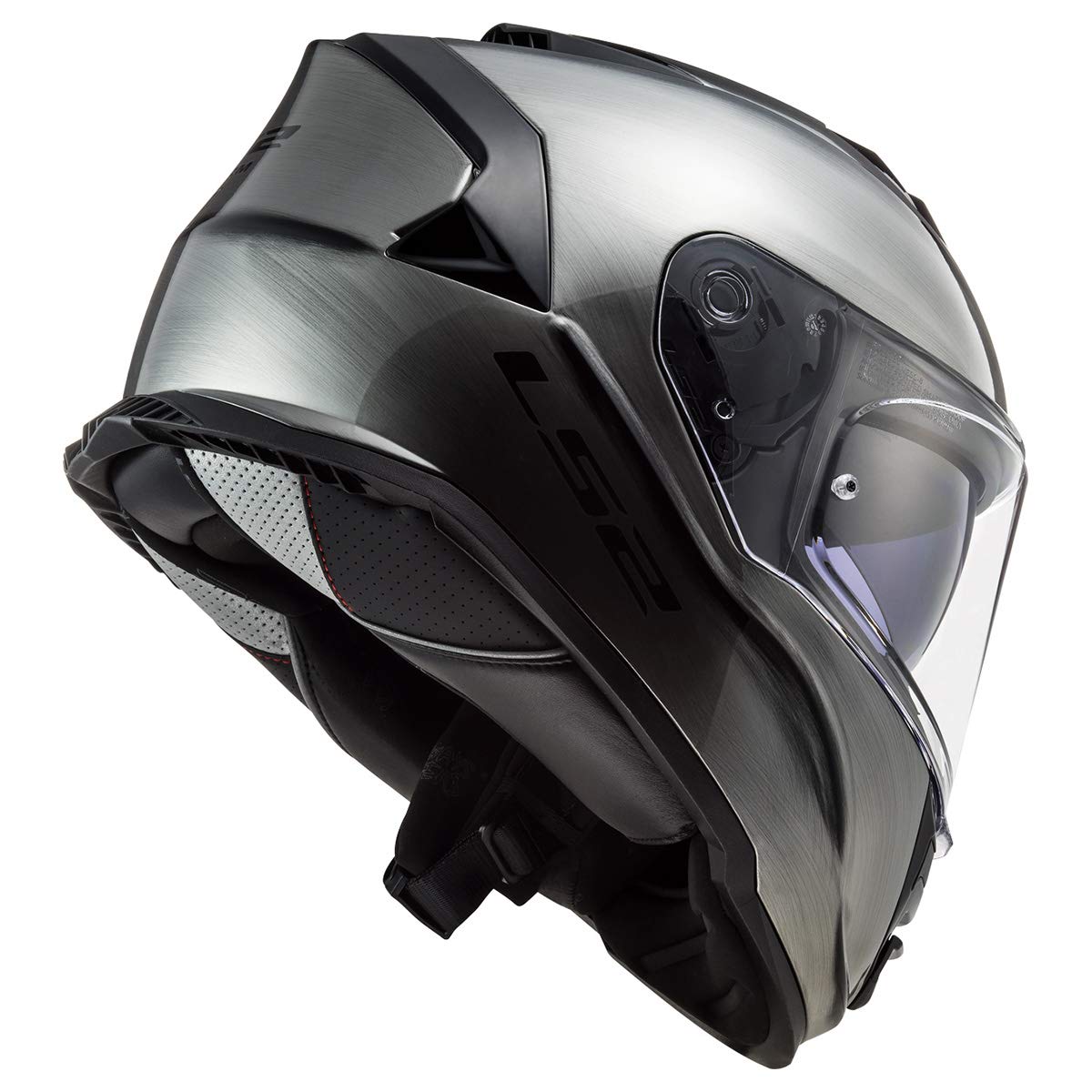 Ls2 Helmets Assault Full Face Motorcycle Helmet W/Sunshield (Brushed Alloy - Small)
