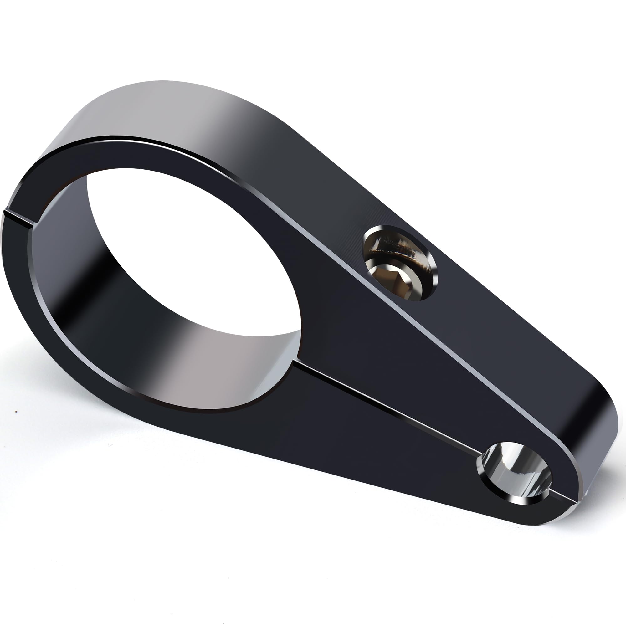 MoKitDora 1.5 Handlebar or Frame Mount Clutch Throttle Cable Clamp or Brake Line Clips for Harley, Black