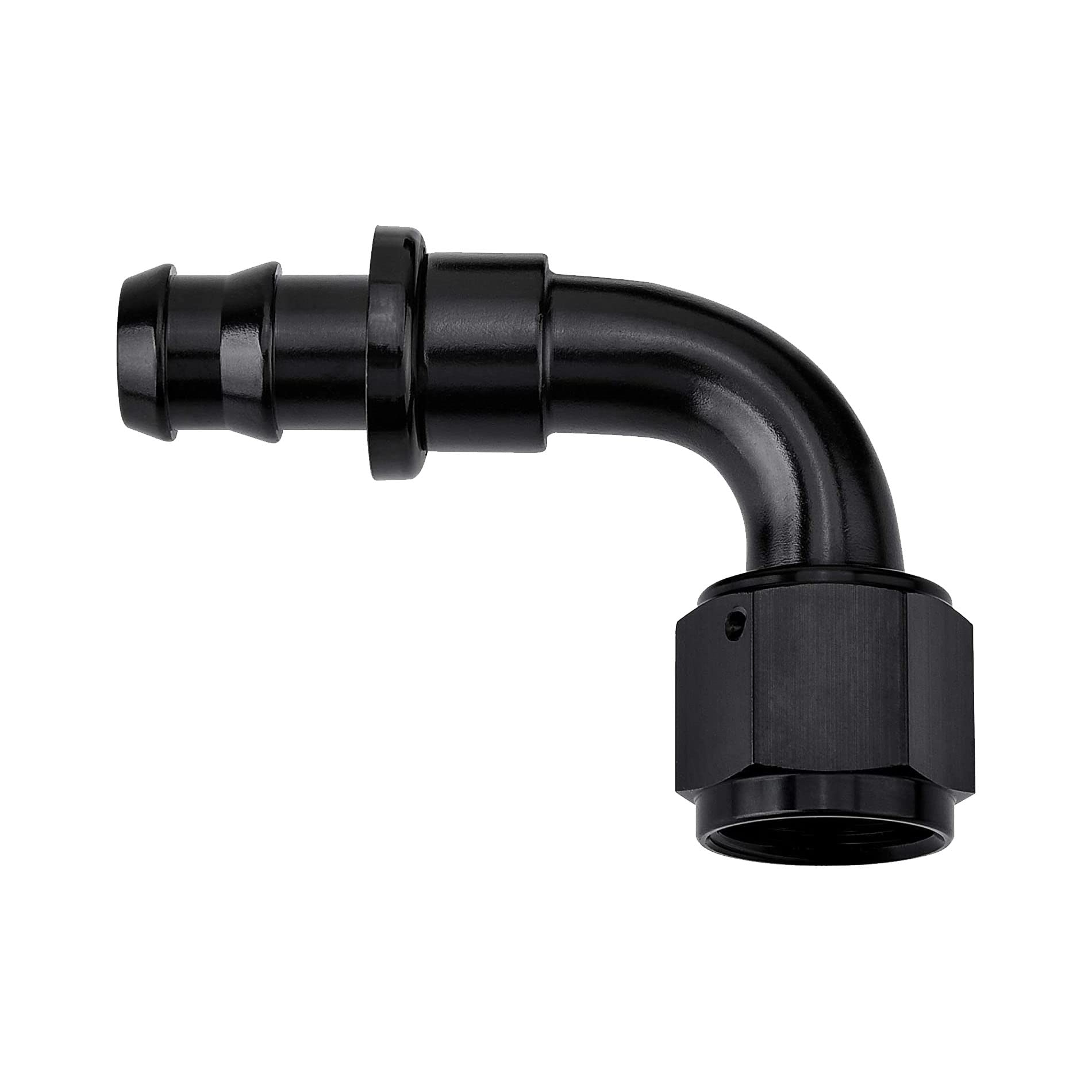 Evil Energy 12An 90 Degree Push Lock Hose Fitting End Black