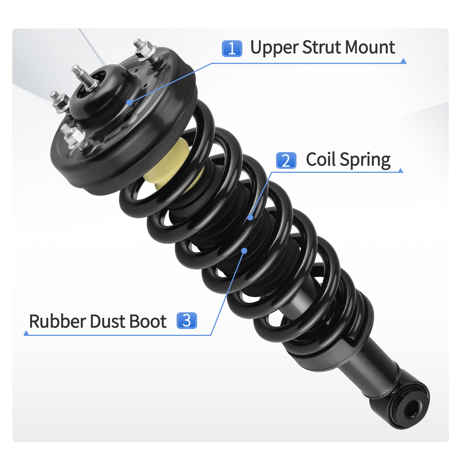 Yitamotor Front Pair Complete Struts Compatible With 2004-2008 Ford F-150 Rwd, 2006-2008 Lincoln Mark Lt Rwd