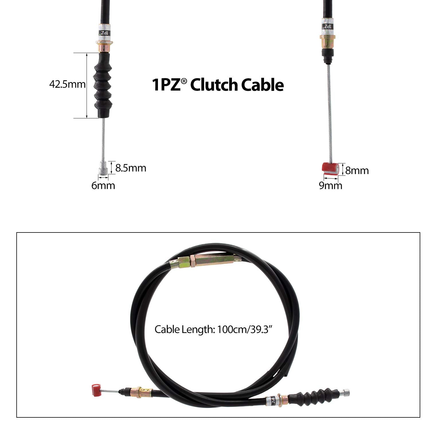 1Pz Hb2-X02 7/8'' Handlebar Left Clutch Lever Clutch Cable Adjuster Replacement For Ssr 50Cc 70Cc 90Cc 110Cc 125Cc 150Cc Apollo Rfz Dbx18 Taotao Db17 Db27 Coolster M-125 Baja Chinese Pit Dirt Bike