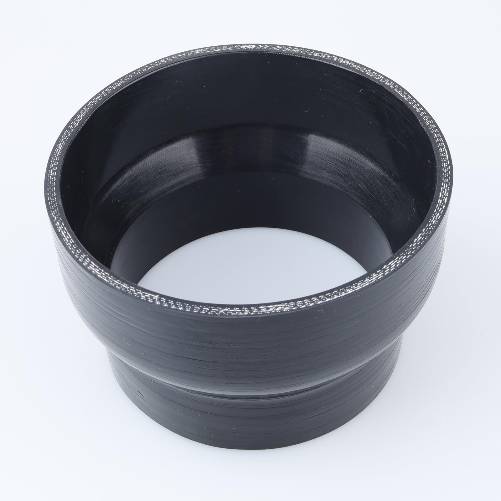 Ac Performance Id 6'' To 5'' (152Mm To 127Mm) Silicone Hose Straight Reducer 4-Ply Reinforced Black, 4'' Length