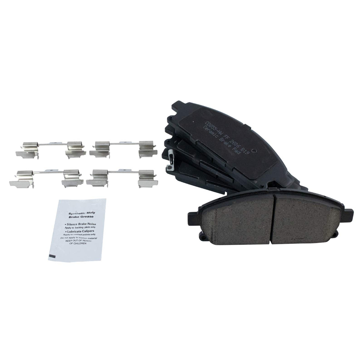 TRQ Front Brake Pads Ceramic Compatible with 2003-2006 Acura MDX 1997-2001 INFINITI Q45 1997-2003 QX4 1996-2004 Nissan Pathfinde