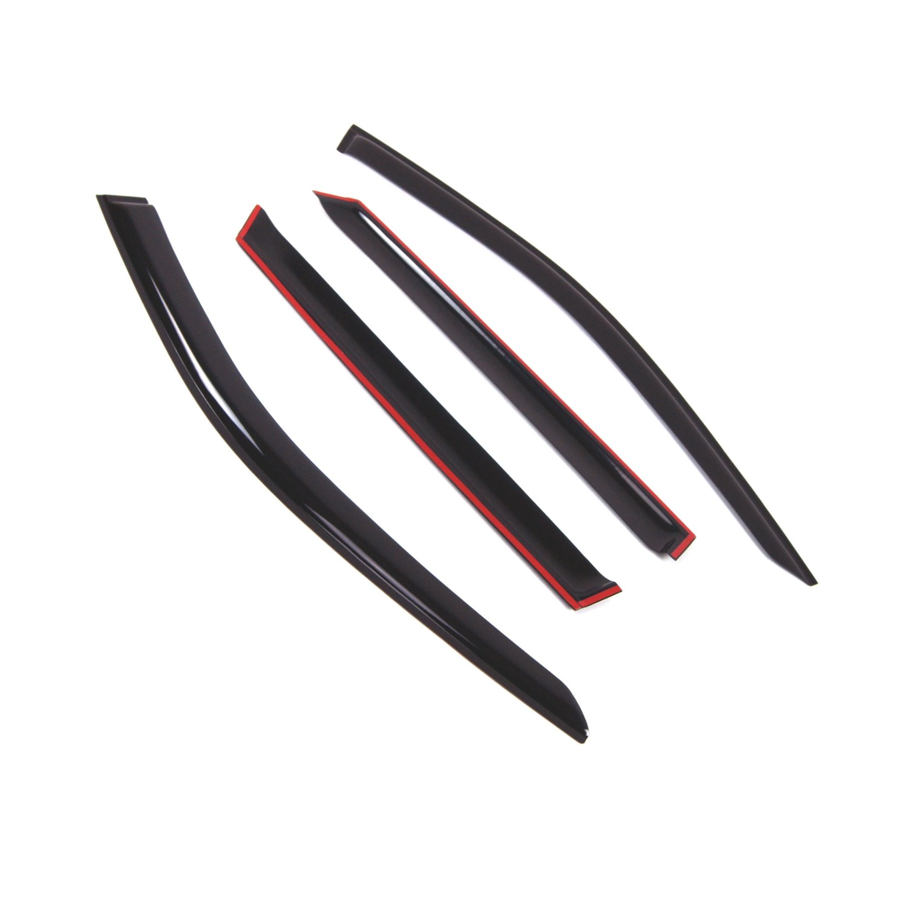 Tuningpros Wd2-820 Dark Smoke 4 Pcs Set Window Visor (Outside Mount) Deflector Rain Guard Compatible With 2014-2016 Land Discove