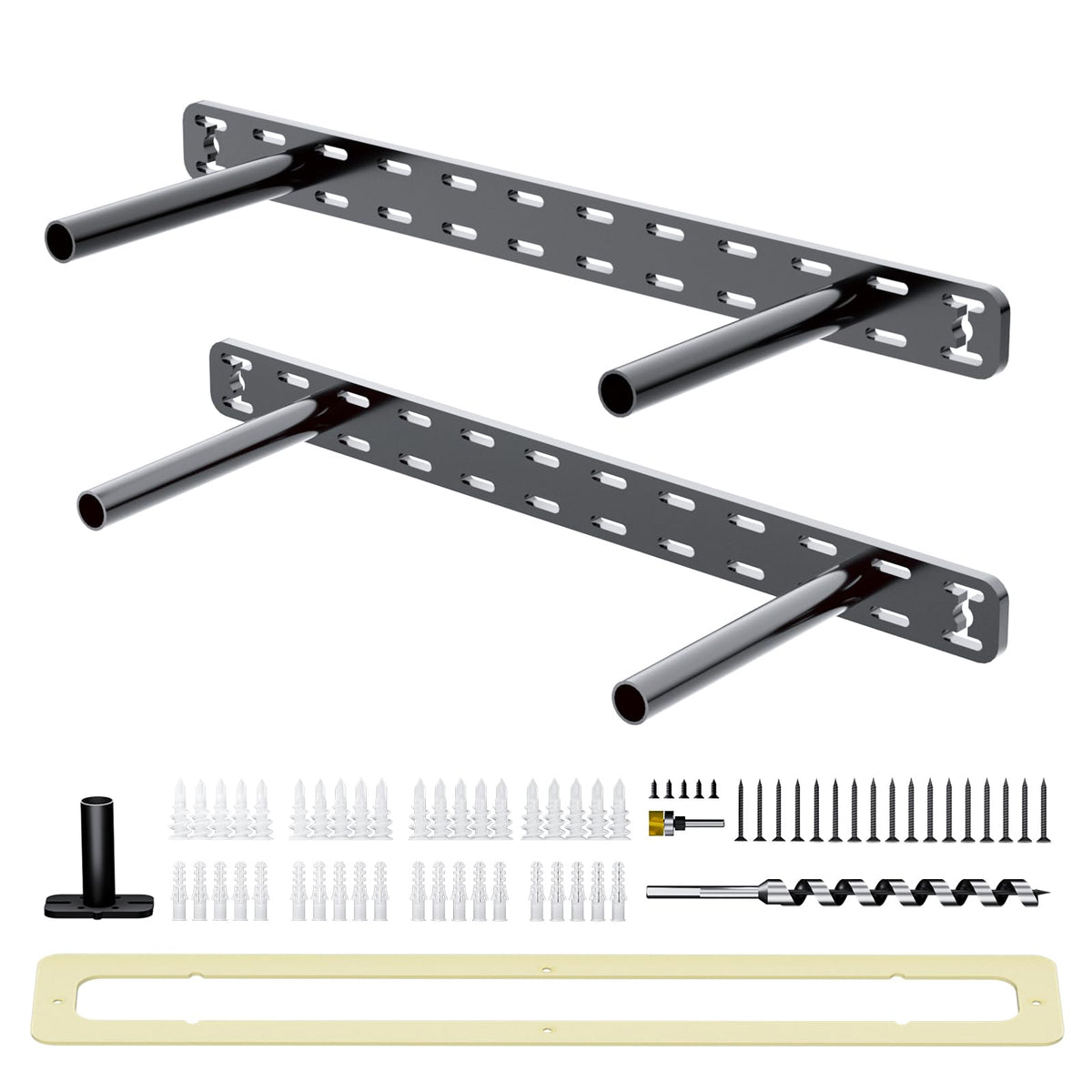 2Pcs Floating Shelf Hardware Heavy Duty Hidden Shelf Brackets Support,Wall Mounting Invisible Floating Shelves Bracket With Jig (18' X 8' X 1.5' With Tools)