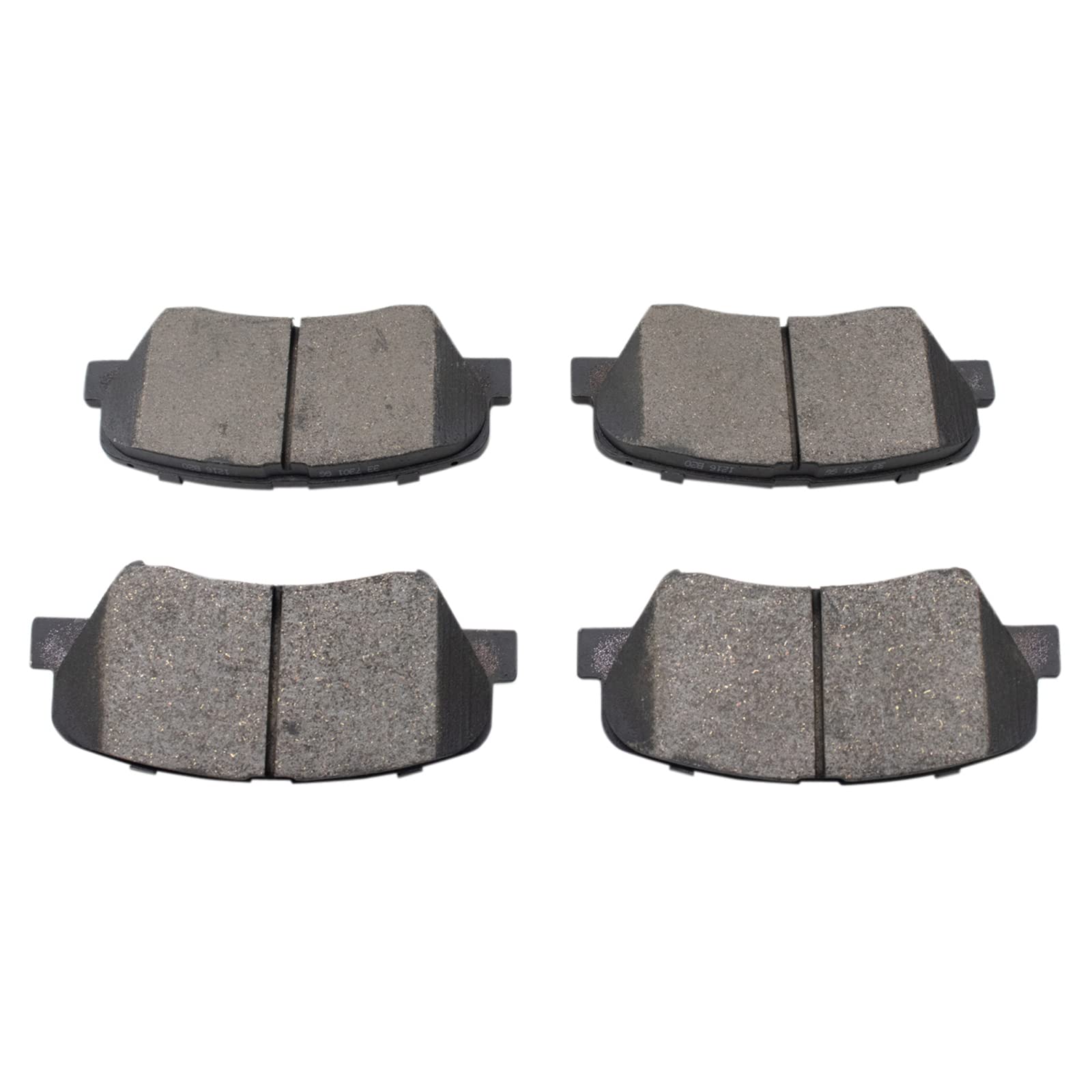 TRQ Front Brake Pads Ceramic Compatible with 2015-2017 Hyundai Azera 2017-2018 Santa Fe Sport 2015-2020 Kia Sorento