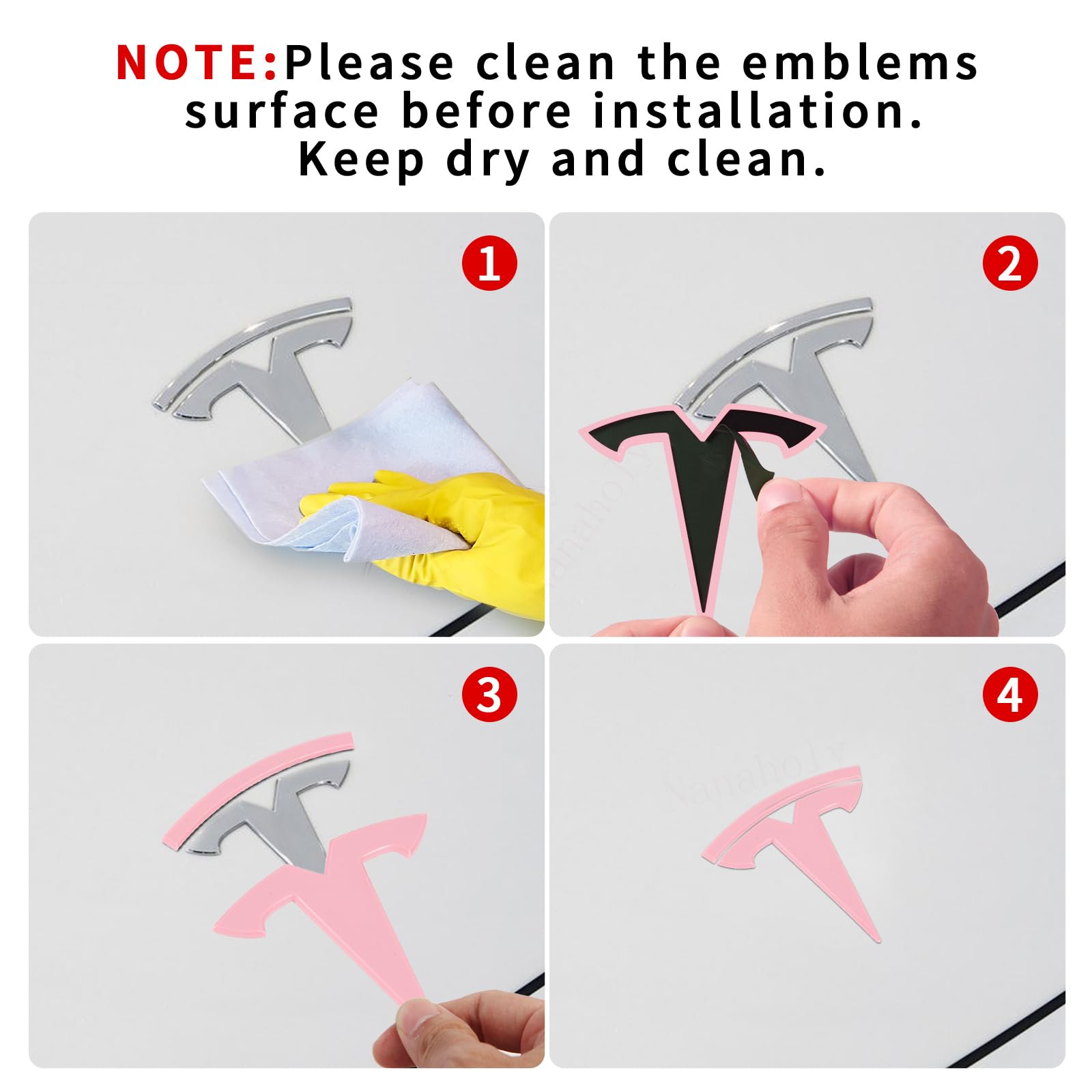 Emblem Accessories Compatible With Model Y 2024 2023 2022 2021