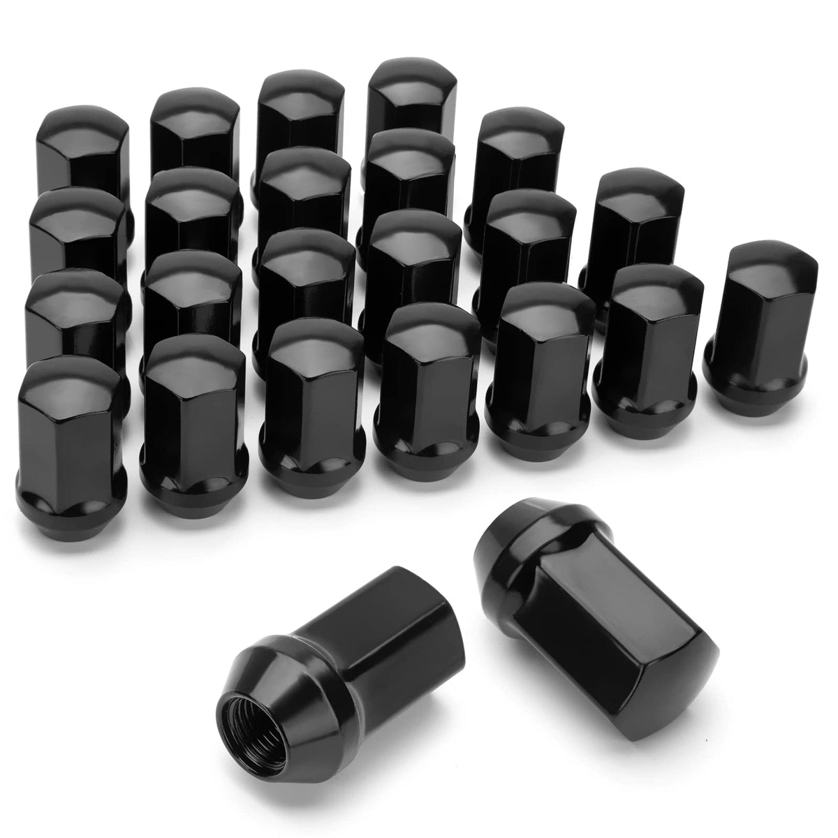 Dynofit 24Pcs 14X1.5 Stock Lug Nuts 1.75 Inch(45Mm) Height 7/8'' Hex(22Mm), M14-1.5 One-Piece Design Factory Wheel Lugnuts Compa