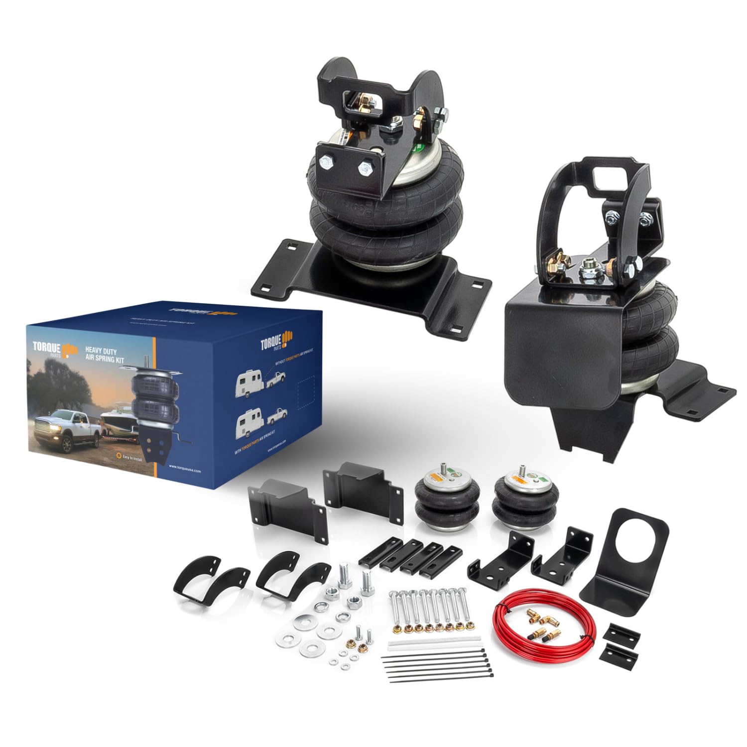 Torque Airbag Air Bag Suspension Kit For 2005-2023 Toyota Tacoma 2Wd 4Wd And Prerunner 2Wd Rear Helper Bag Spring Towing 5000 Lbs (Replaces Firestone Ride Rite 2407) (Tr2407)