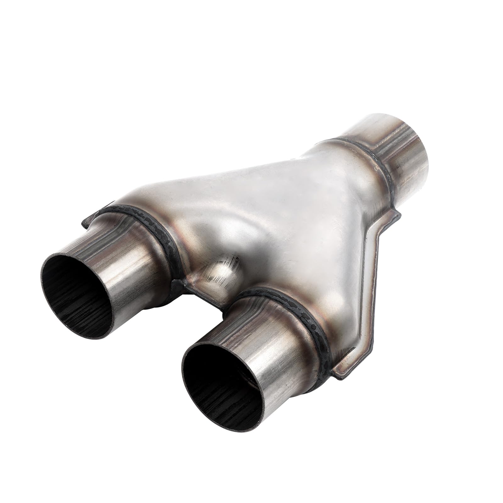 Exhaust Y Pipe 2.25'' Inlet, A-Karck Stainless Steel 2'' Outlet 10'' Long Y Pipe Withstands High Temperatures
