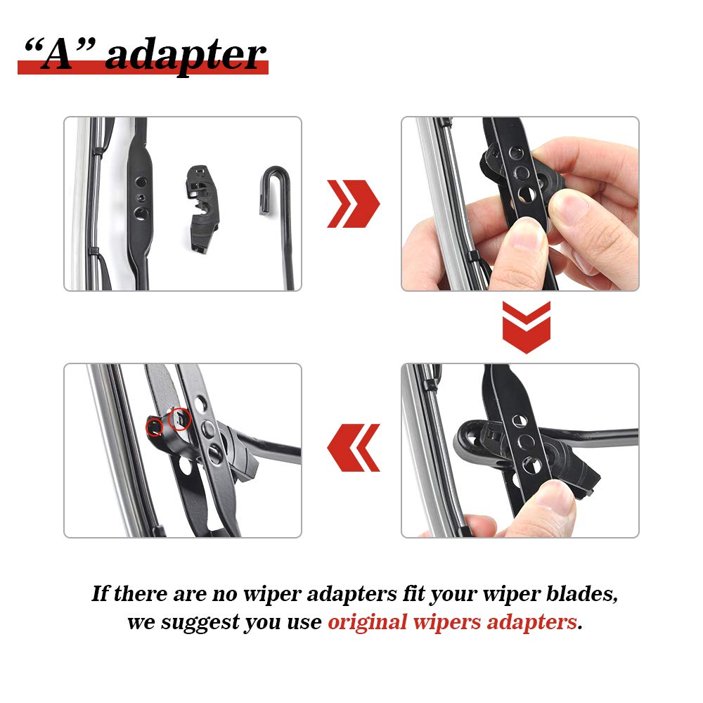 Replacement for Chevrolet Silverado 1500 2500 3500 Windshield Wiper Blades - 22''+22'' Front Window Wiper - fit 1999-2006 Vehicl