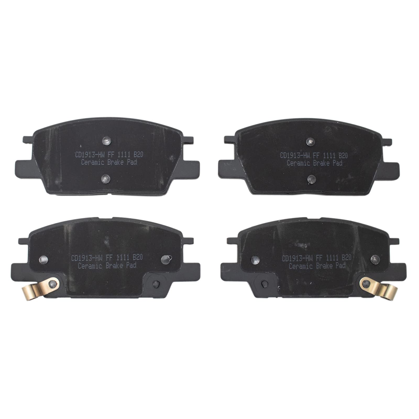 TRQ Front Brake Pads Ceramic Compatible with 2017-2019 Buick LaCrosse 2018-2020 Regal Sportback 2018-2019 Regal TourX Chevrolet