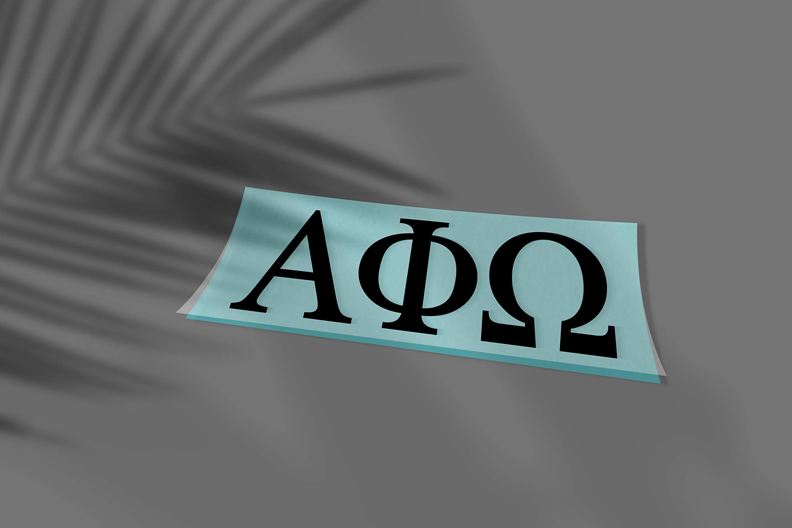 Pro-Graphx Alpha Phi Omega Greek Sorority Sticker Decal, 2.5 Inches Tall, Black