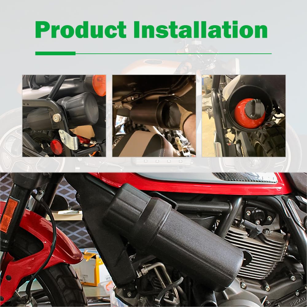 Moto4U Motorcycle Off-Road Universal Waterproof Tool Tube Gloves Raincoat Storage Box Cap Holder Canisters Tool Repair Box Docum