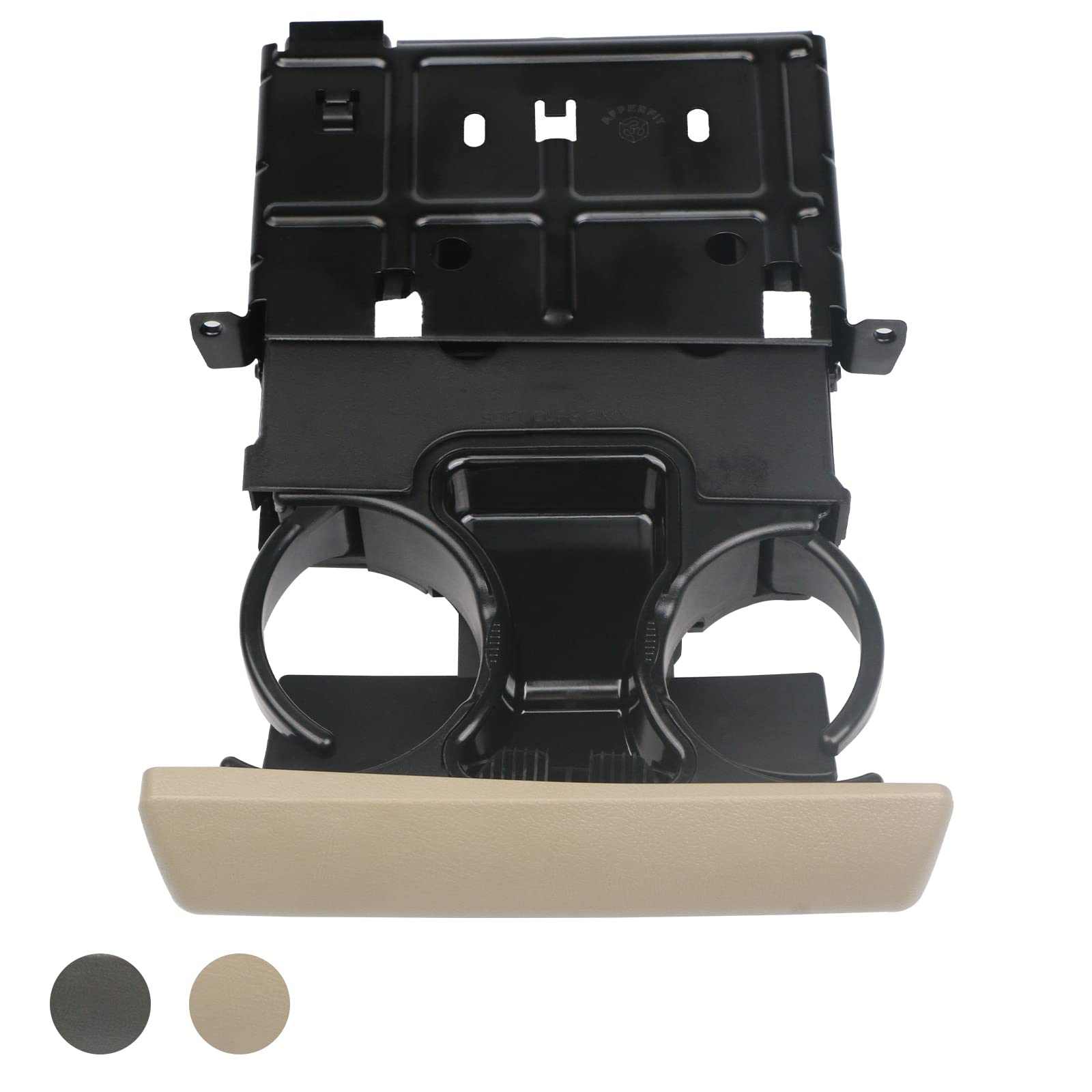 Apperfit In Dash Cup Holder Replacement For 2005-2007 Ford F250 F350 F450 F550 Super Duty Truck Tan Replaces 5C3Z-2504810-Aaf