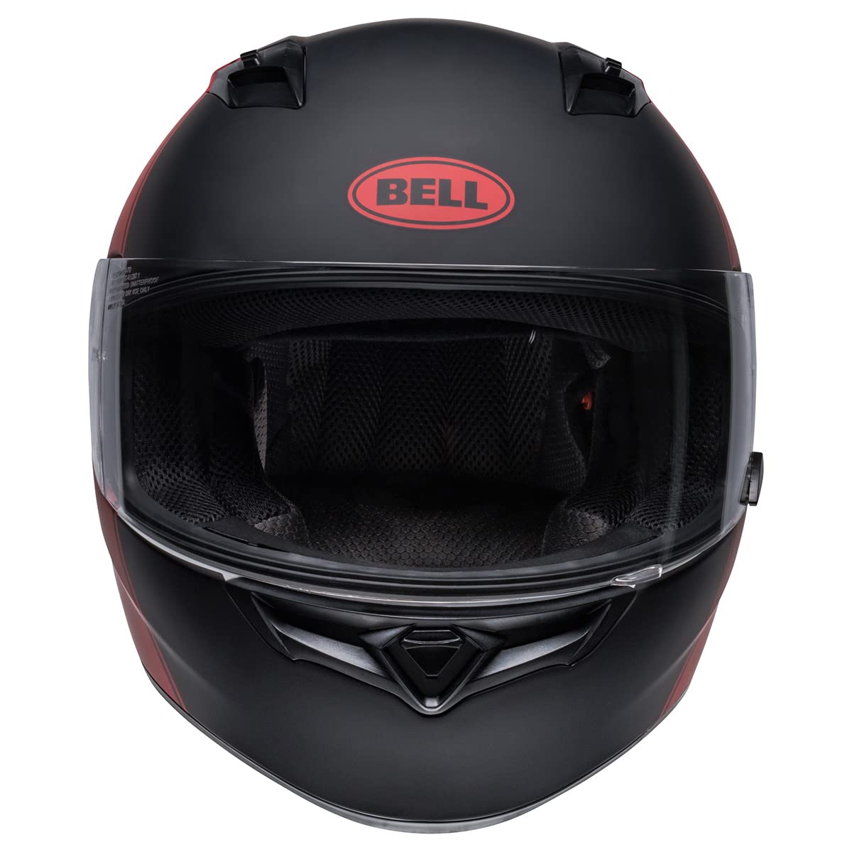 Bell Qualifier Full-Face Motorcycle Helmet (Ascent Matte Black/Red/White - Small)
