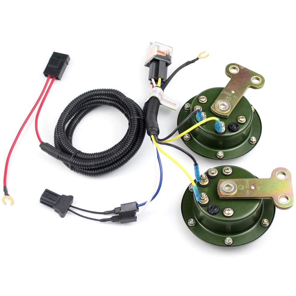 Farbin Car Horn Special Plug Compatible With Au/Di Adapter Wiring Harness Pigtail Socket Car Horn Connector Harnesses Cable 2Pcs