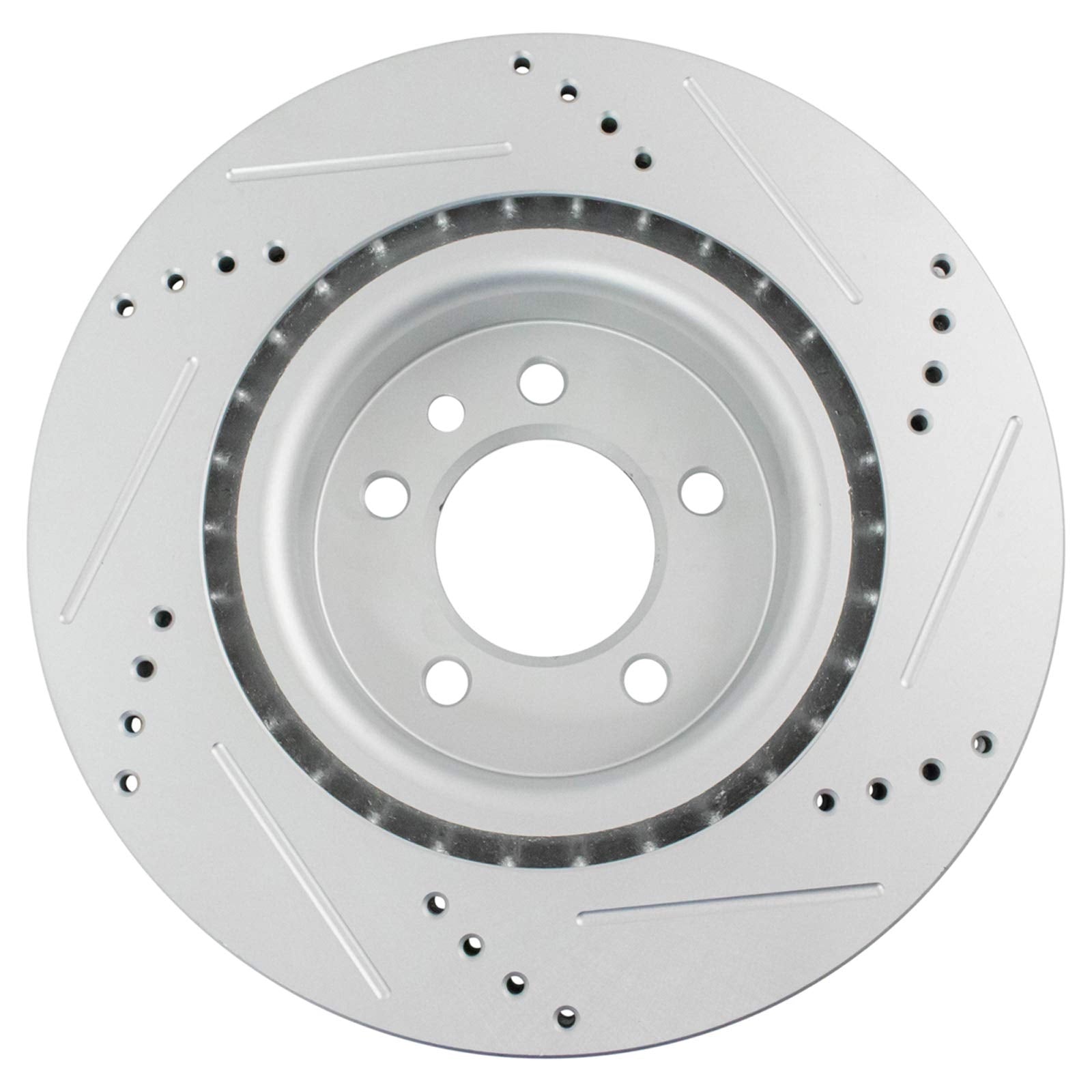 Trq Front Performance Brake Rotors Set Vented Premium G-Coated Compatible With 2005-2009 Land Rover Lr3 2006-2009 Range Rover Sp