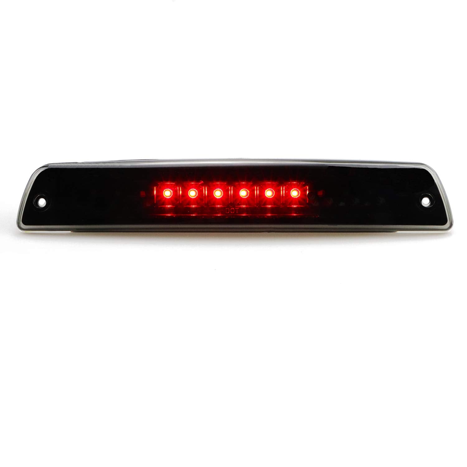Tresound For 1994-2001 Dodge Ram 1500/2500/3500 Third 3Rd Led Brake Light Cargo Lamp High Mount Brake Light Replacement (Black+ Smoke Lens)