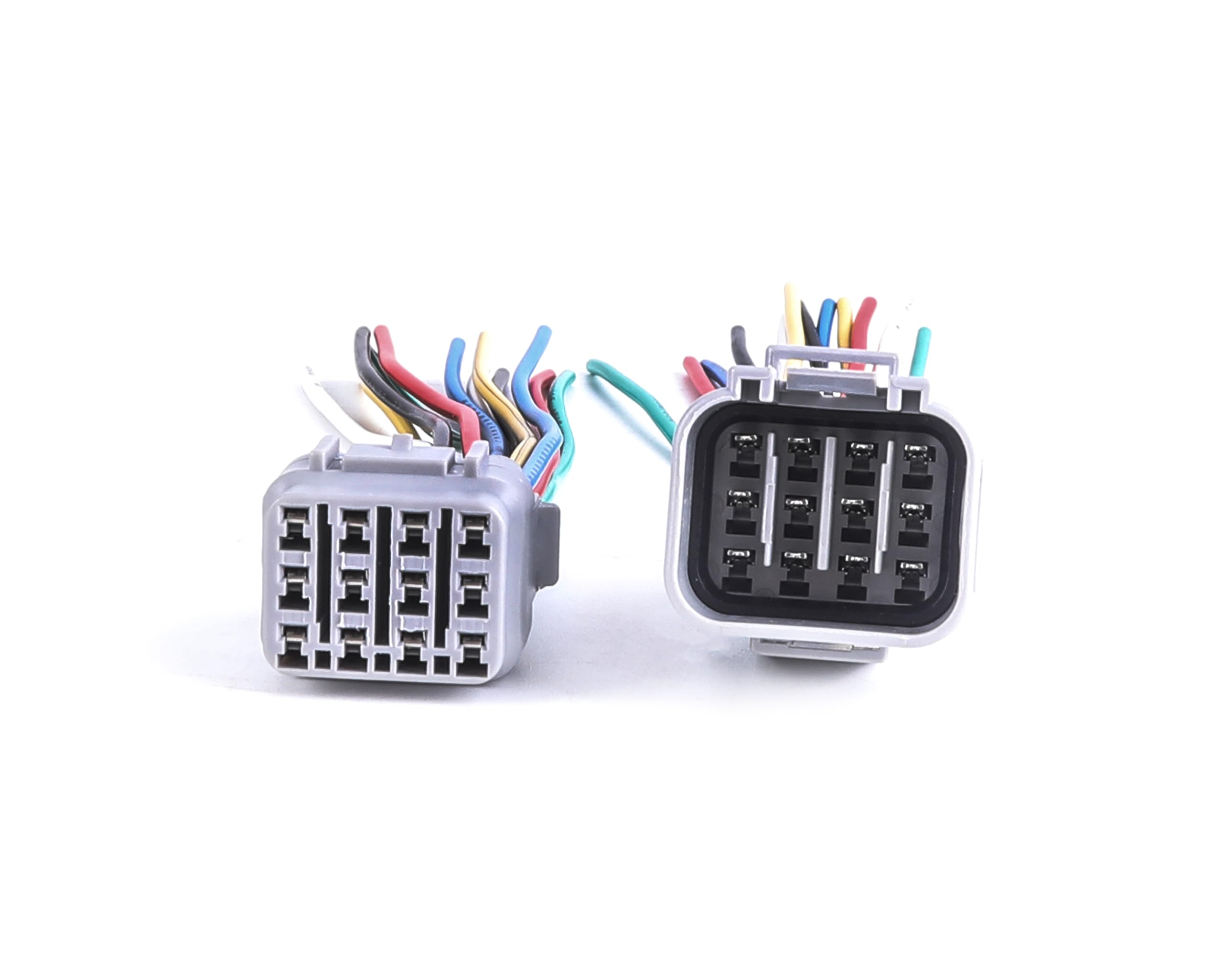 1Pcs Male And 1Pcs Female 12 Pin Plug Connector Pigtail Cable 12 Way Waterproof Wiring Harness 6Inch