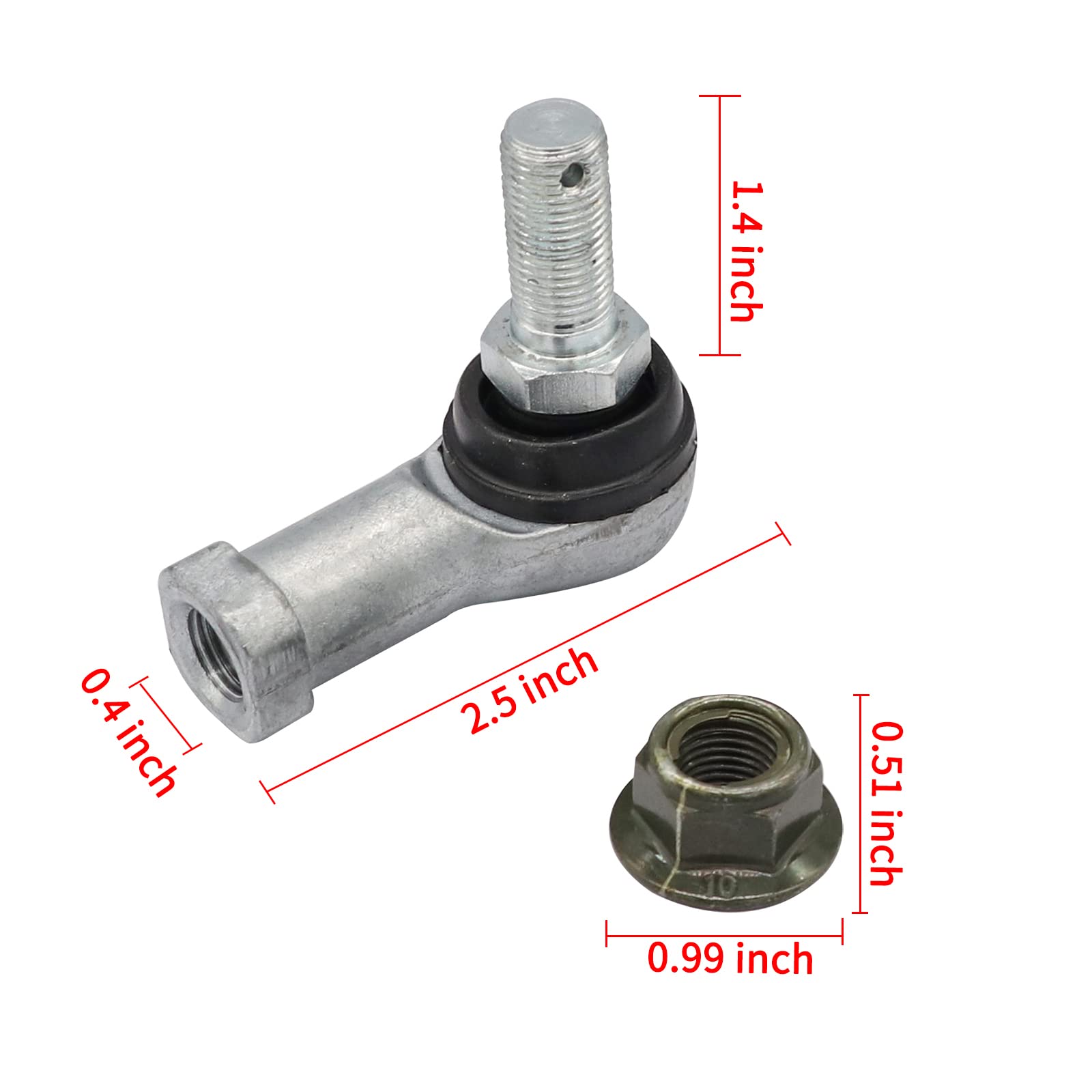 Panglong Outer Tie Rod End, Applicable To 2003-Up Yamaha Gas And Electric G22&G29 Golf Cart, Replace Oem #Ju0-F3841-00 2 Packs