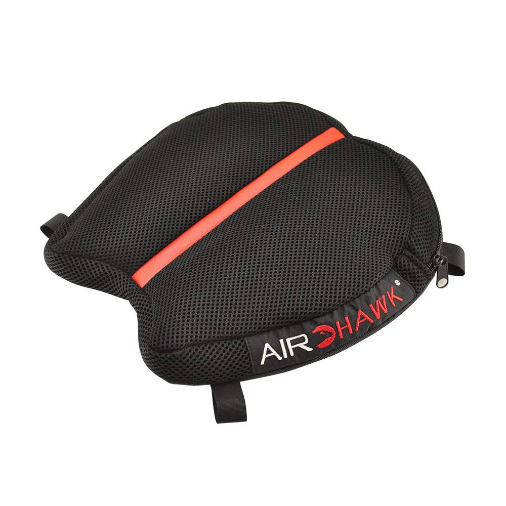 Airhawk 11&quot; x 11&quot; Cruiser R Small Motorcycle Seat Cushion - Lightweight Portable Inflatable Multi-Cell Air Pad with Breathable Spacer Mesh Cover