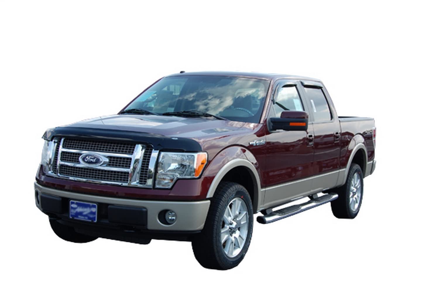 Auto Ventshade [Avs] Bugflector Ii / Hood Shield | Fits 2009 - 2014 Ford F-150, 1 Pc. | Dark Smoke - 25940