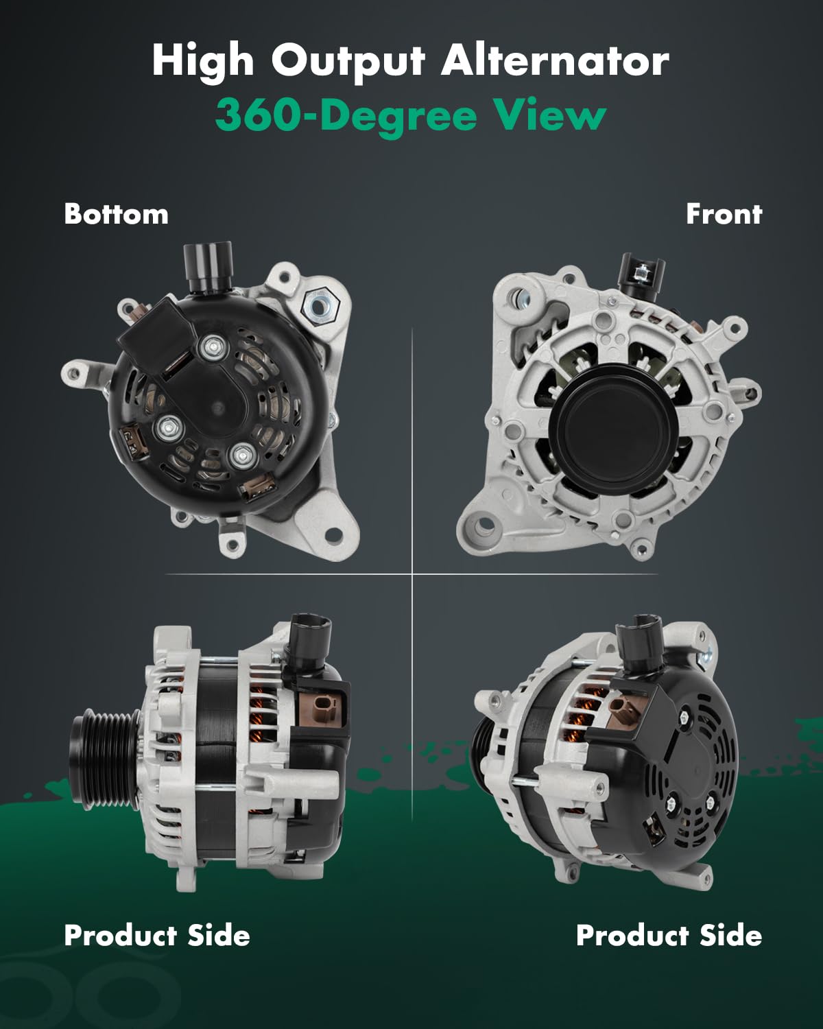 SCITOO Alternator Fit for Honda for Civic 2.0L 2016-2022- 12V 135Amp CW SC7 Pulley Class, Replace OE# 11931