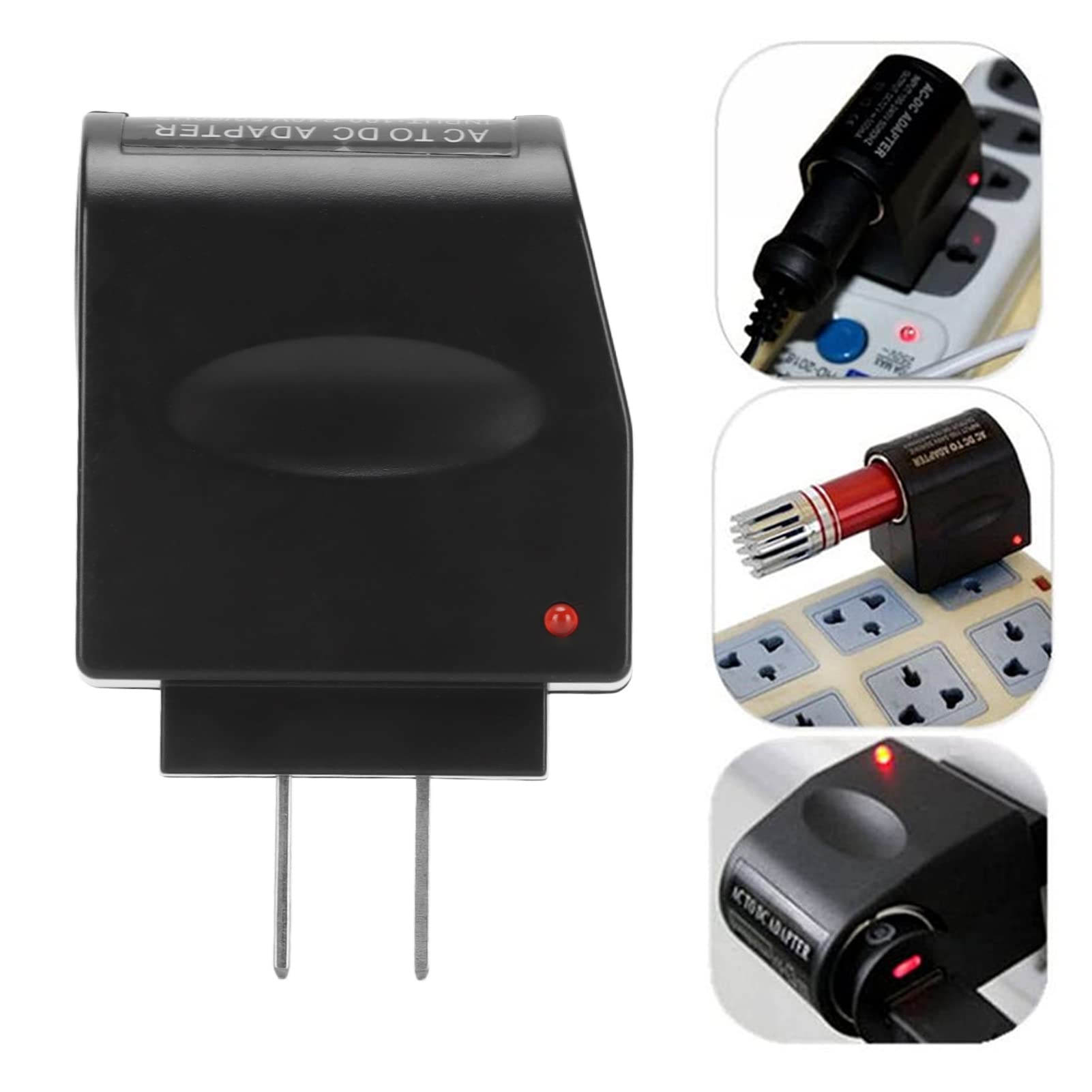 Outlet Car Ac To Dc Power Converter Car Cigarette Lighter Socket Converter,240V To 12V 1.5A Car Cigarette Lighter Adapter, Car Lighter Converter Switching Power Inverters (Us Plug)